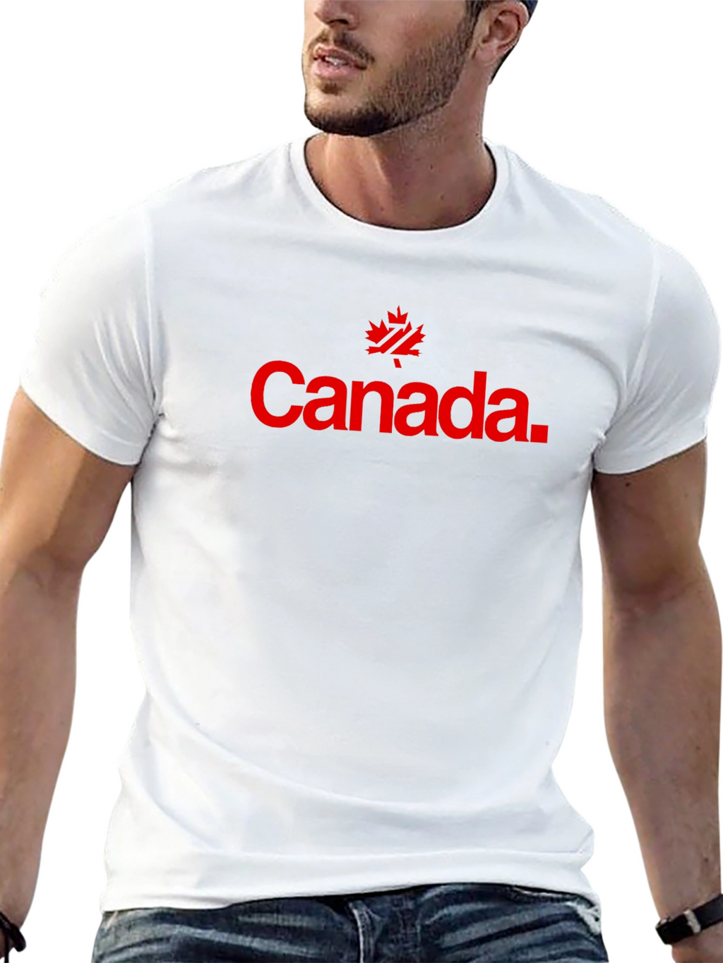 Canada Maple Leaf Graphic Black T-Shirt