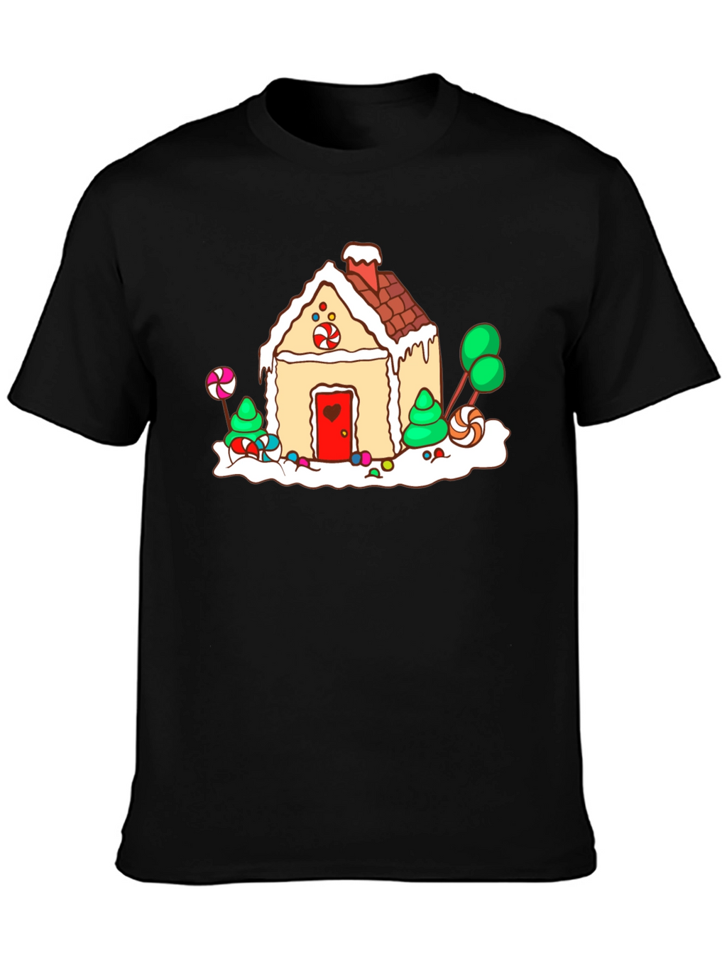 Gingerbread House T-Shirt - Holiday Festive Design