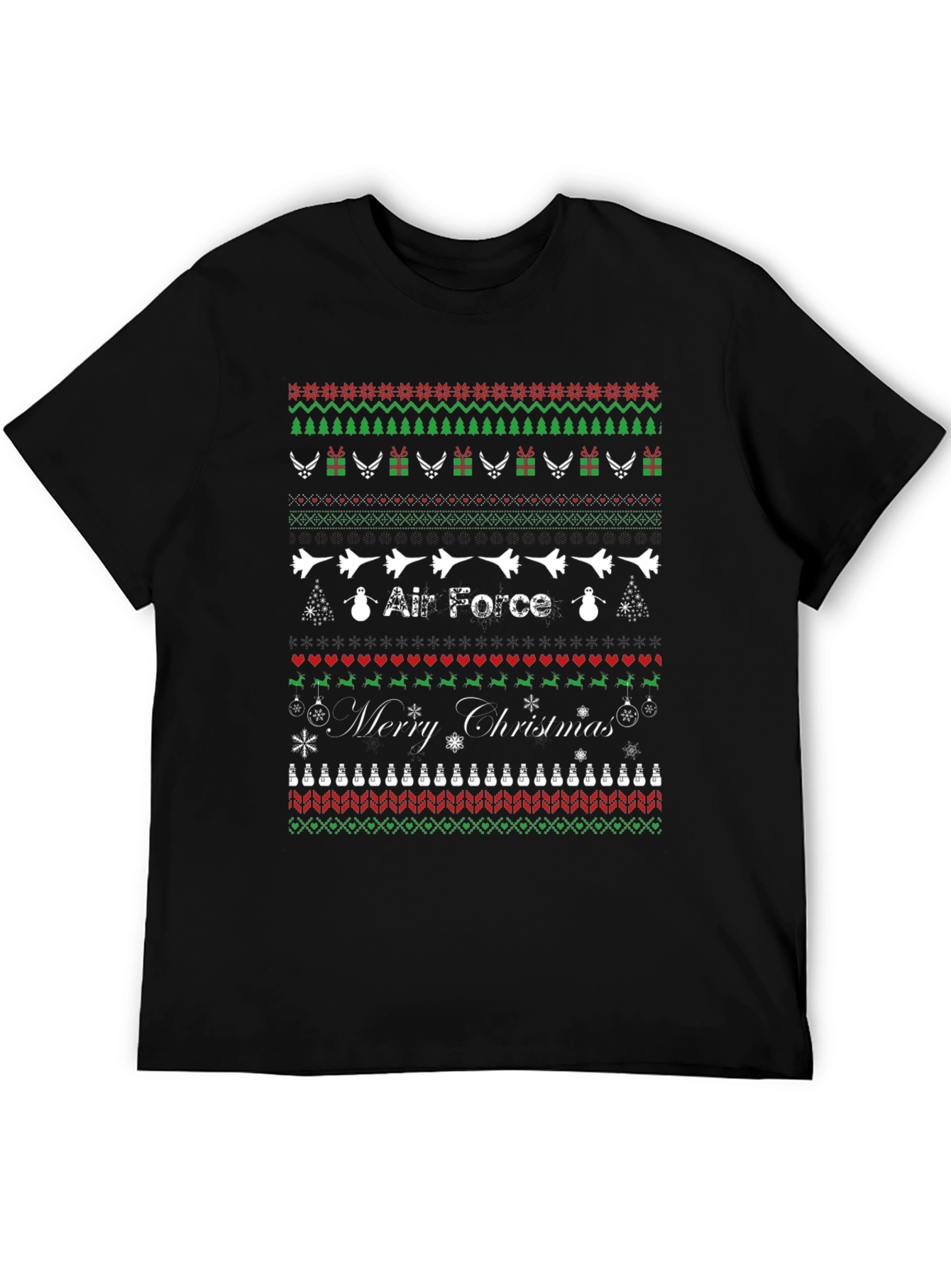 Air Force Ugly Christmas Sweater T-Shirt