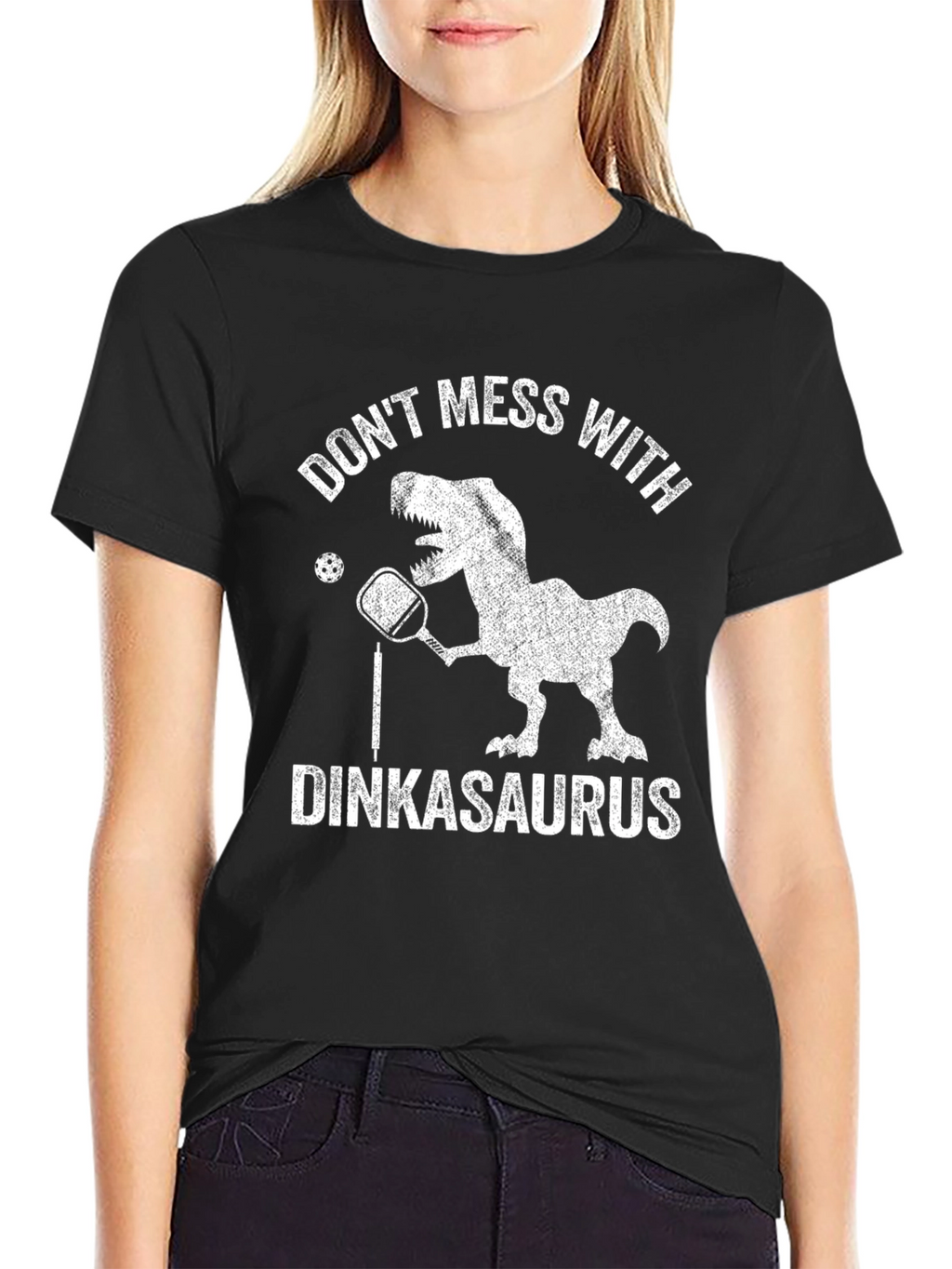 Dinkasaurus T-Shirt - Funny Pickleball Dinosaur Tee