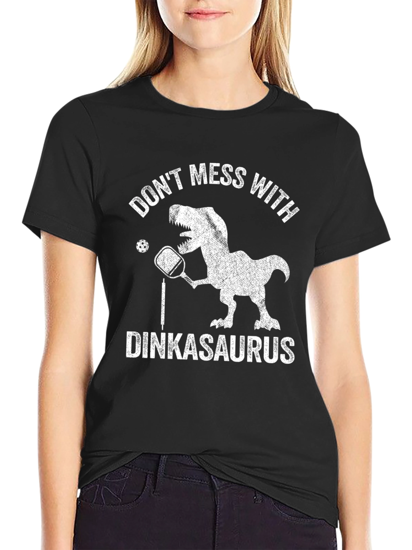 Dinkasaurus T-Shirt - Funny Pickleball Dinosaur Tee