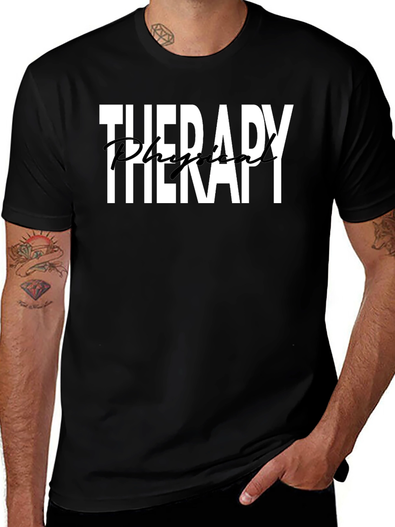 Physical Therapy Shirt - Black Cotton Tee