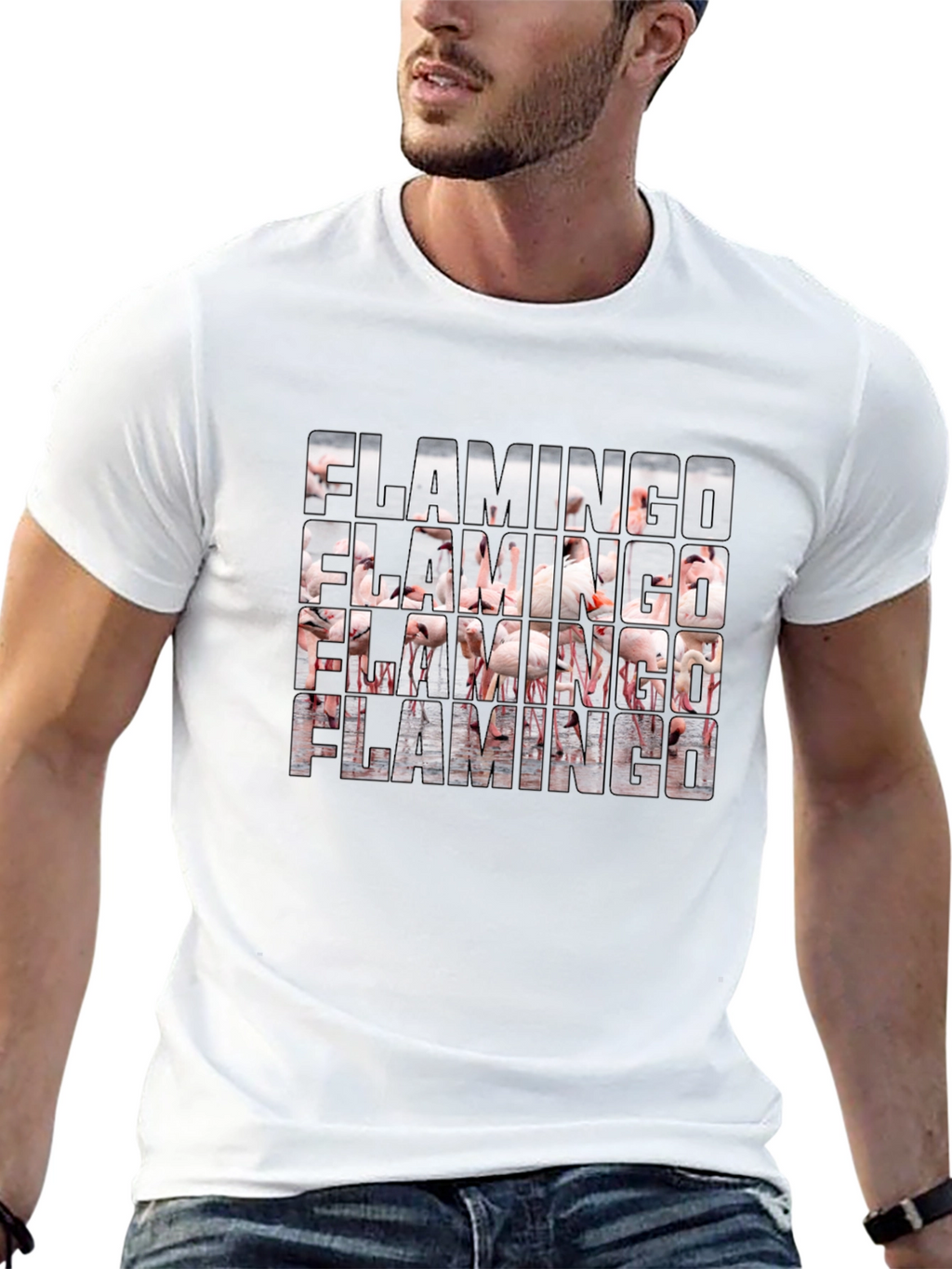 Flamingo Graphic T-Shirt - Cool Bird Lover Tee