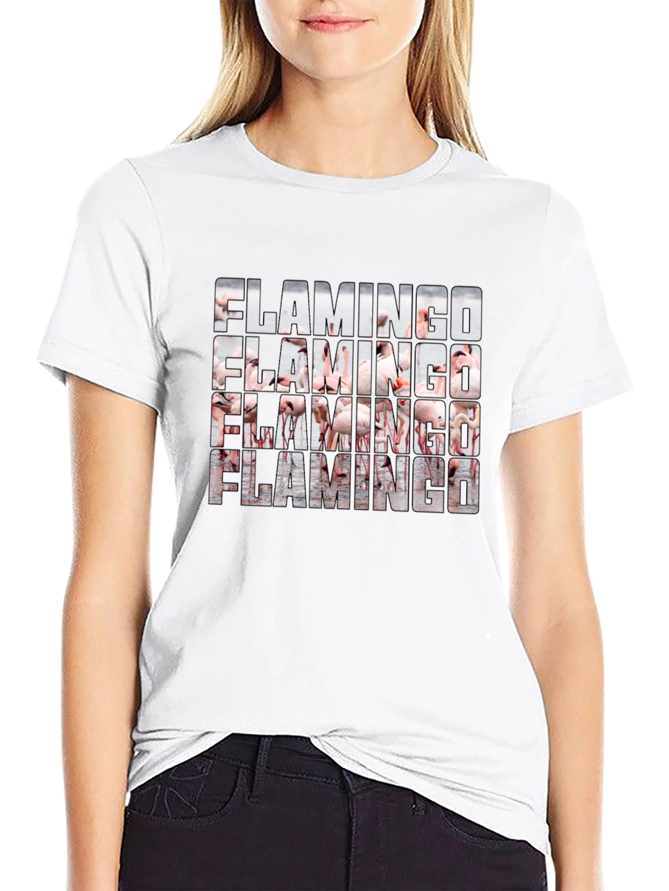Flamingo Graphic T-Shirt - Cool Bird Lover Tee