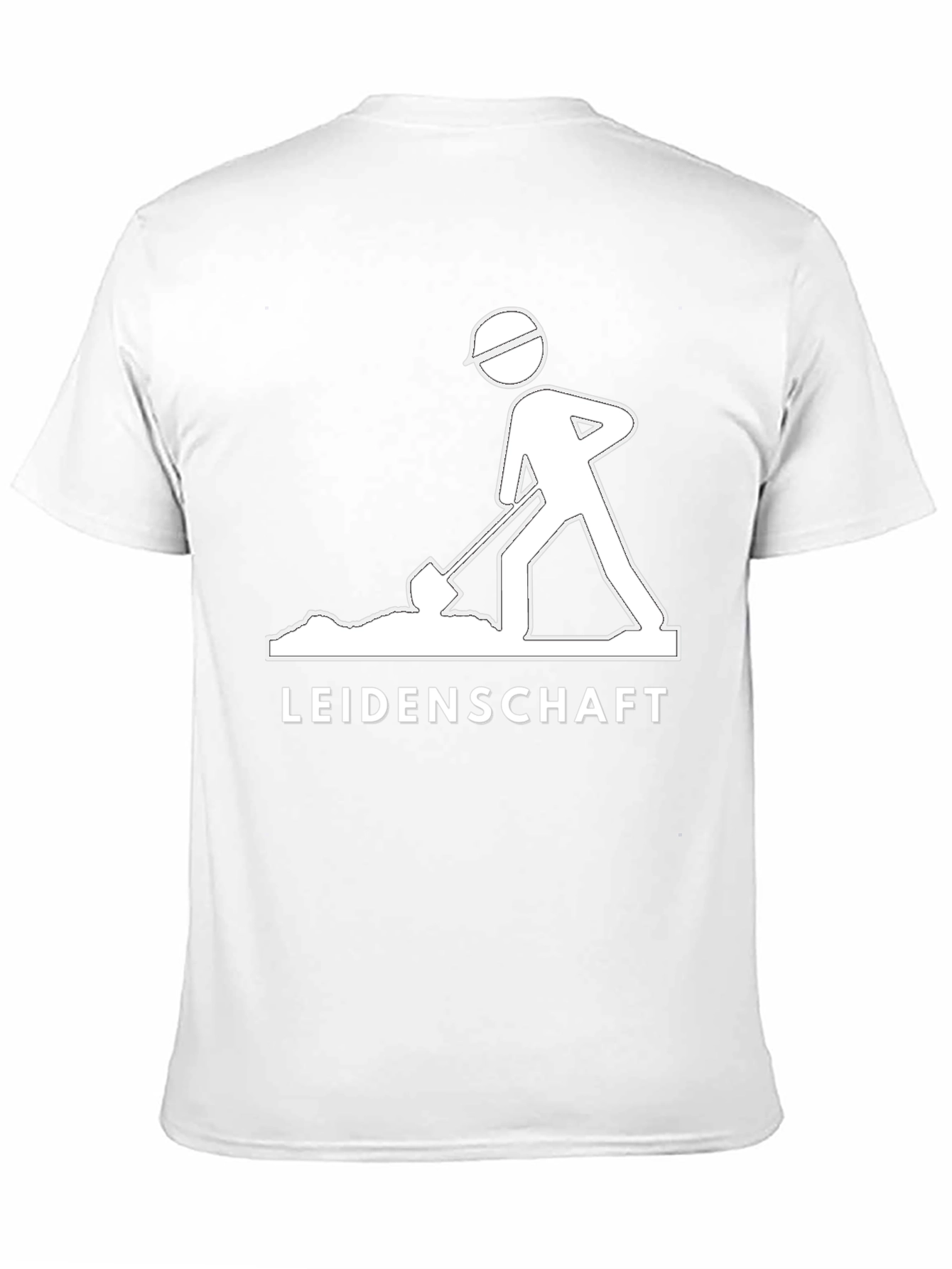 Leidenschaft Black T-Shirt - Construction Worker Graphic Tee