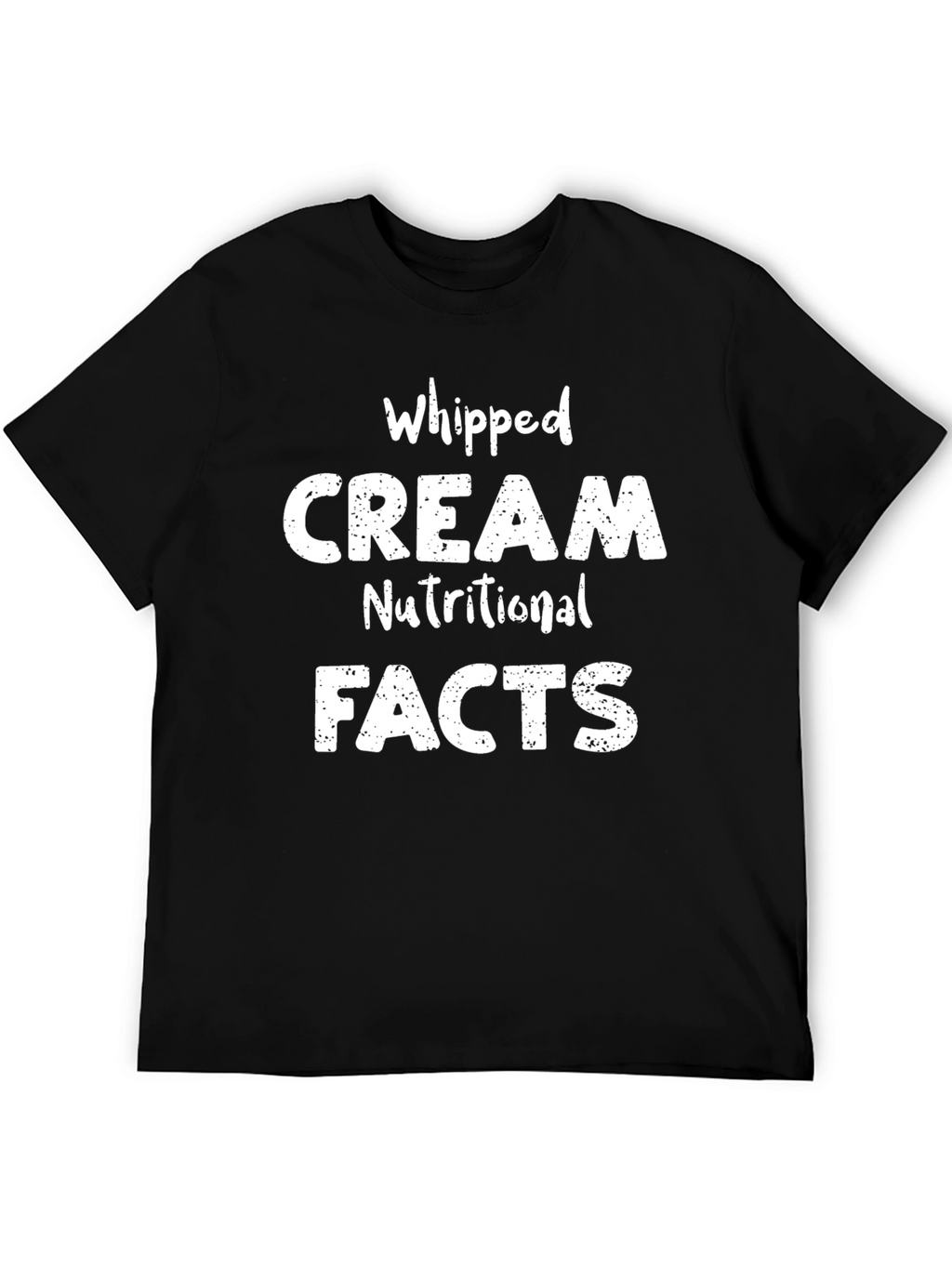 Whipped Cream Nutritional Facts Graphic Tee