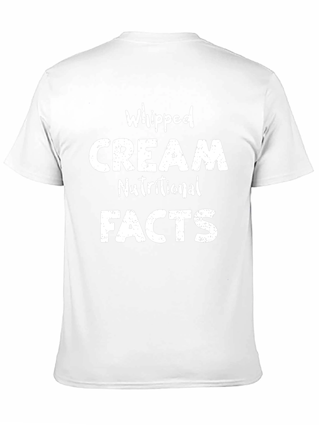 Whipped Cream Nutritional Facts Graphic Tee