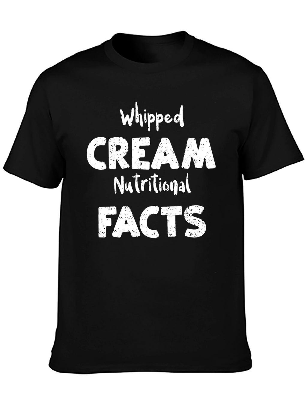 Whipped Cream Nutritional Facts Graphic Tee