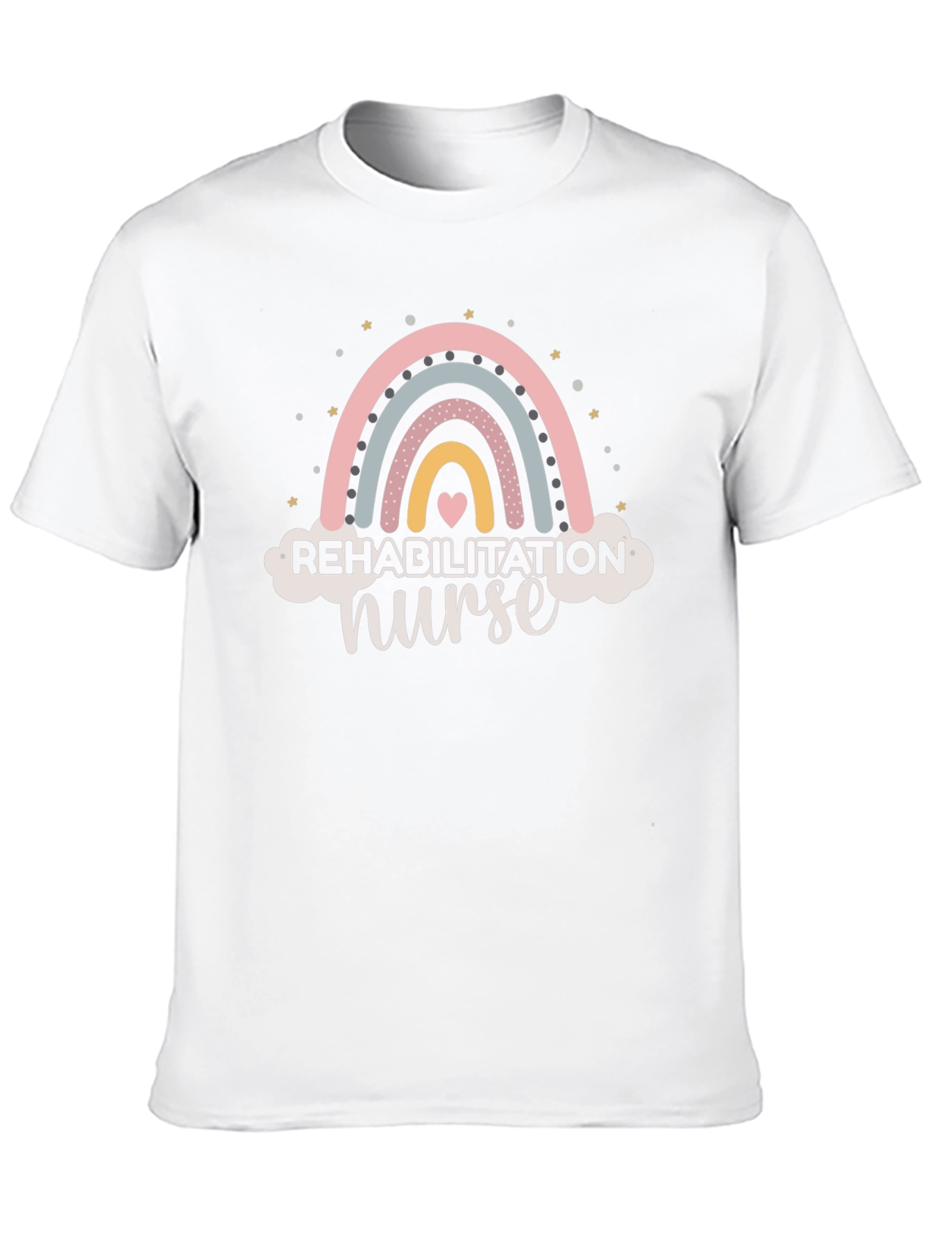 Rehabilitation Nurse Rainbow Graphic T-Shirt