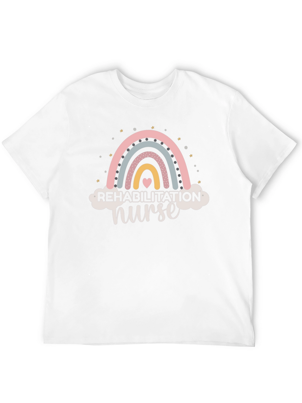 Rehabilitation Nurse Rainbow Graphic T-Shirt
