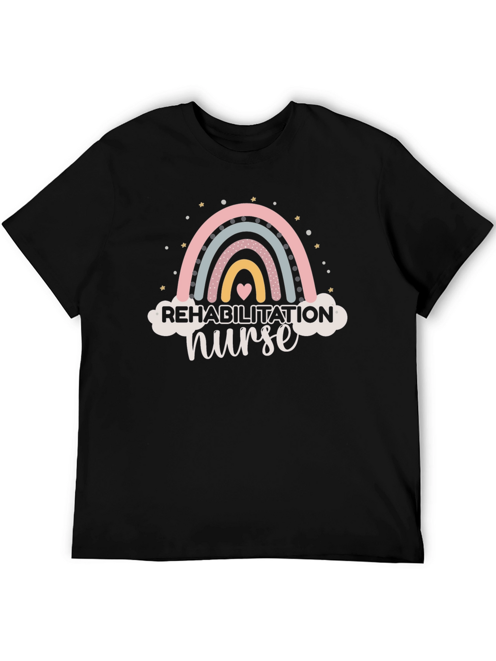 Rehabilitation Nurse Rainbow Graphic T-Shirt