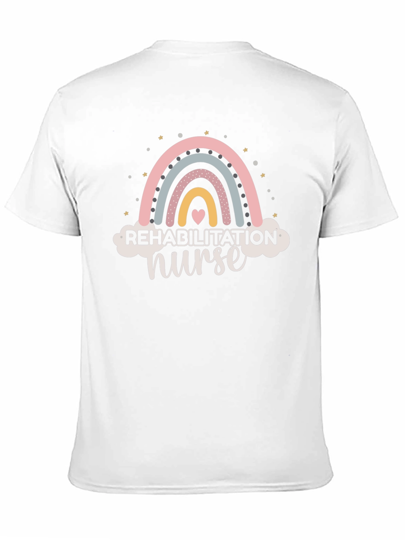 Rehabilitation Nurse Rainbow Graphic T-Shirt