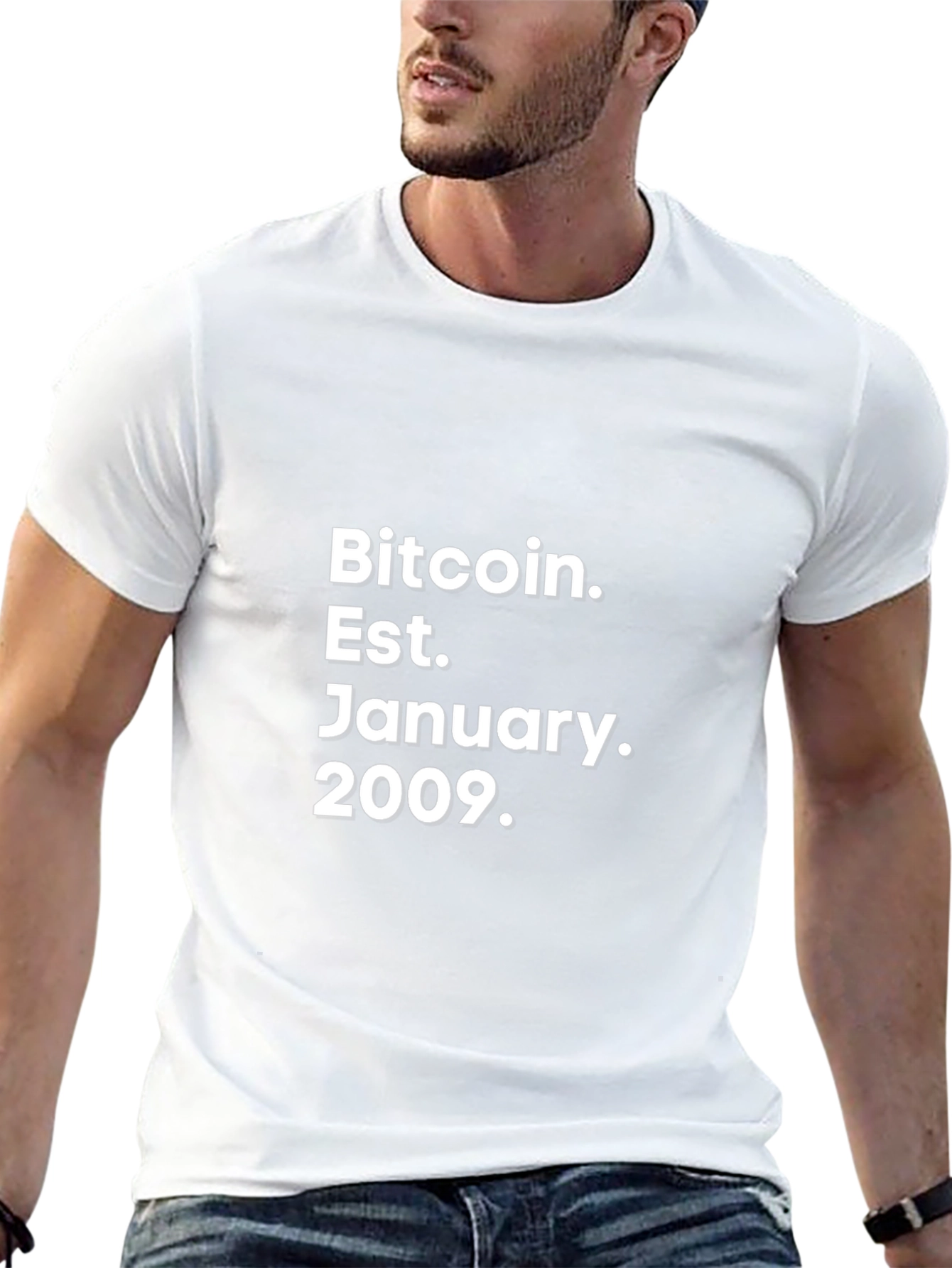Bitcoin Est. January 2009 Black T-Shirt