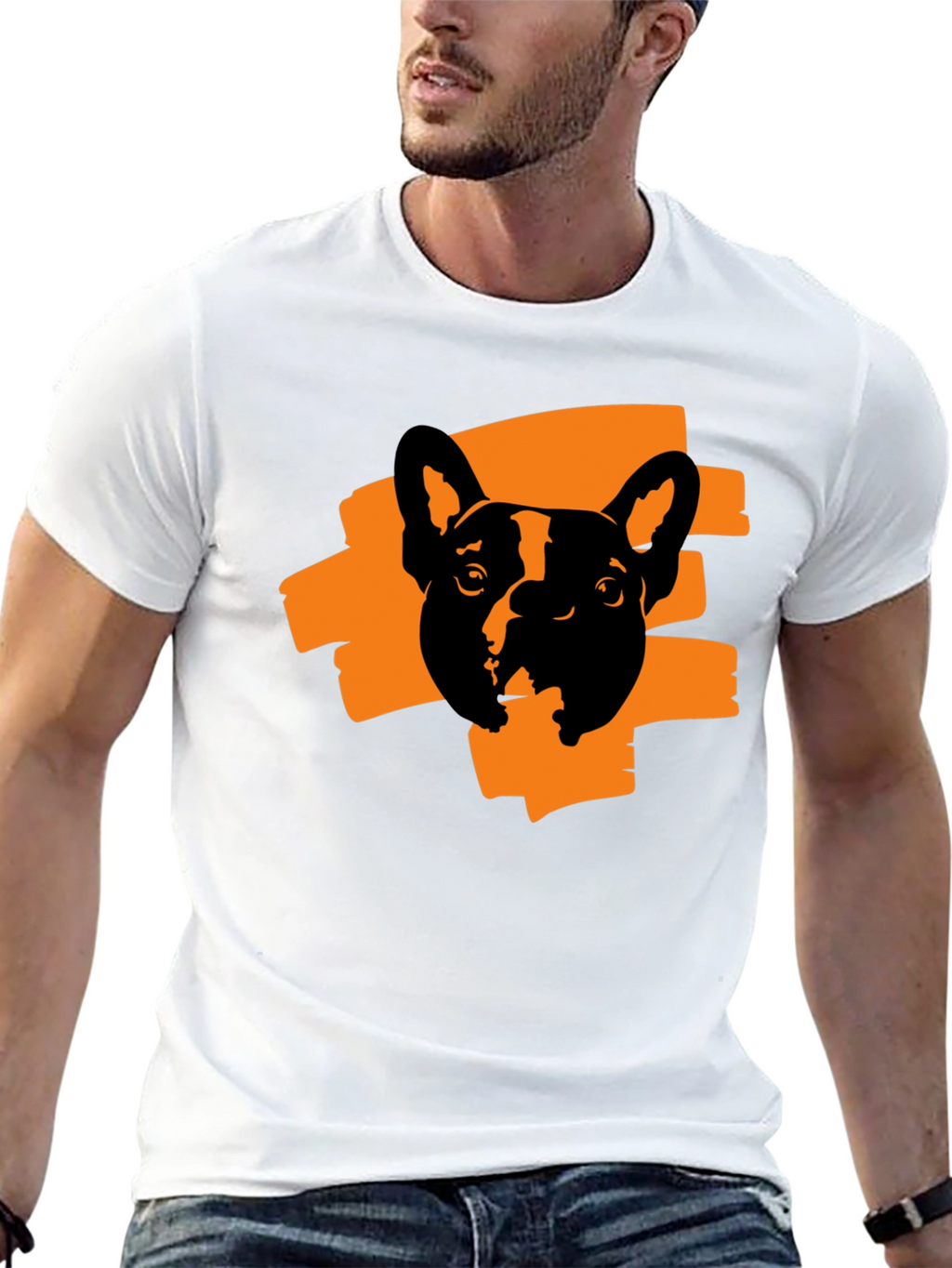 Cool Dog Graphic Print T-Shirt