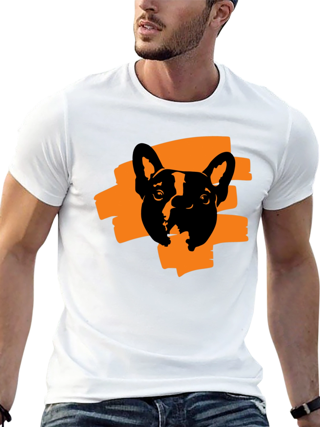 Cool Dog Graphic Print T-Shirt