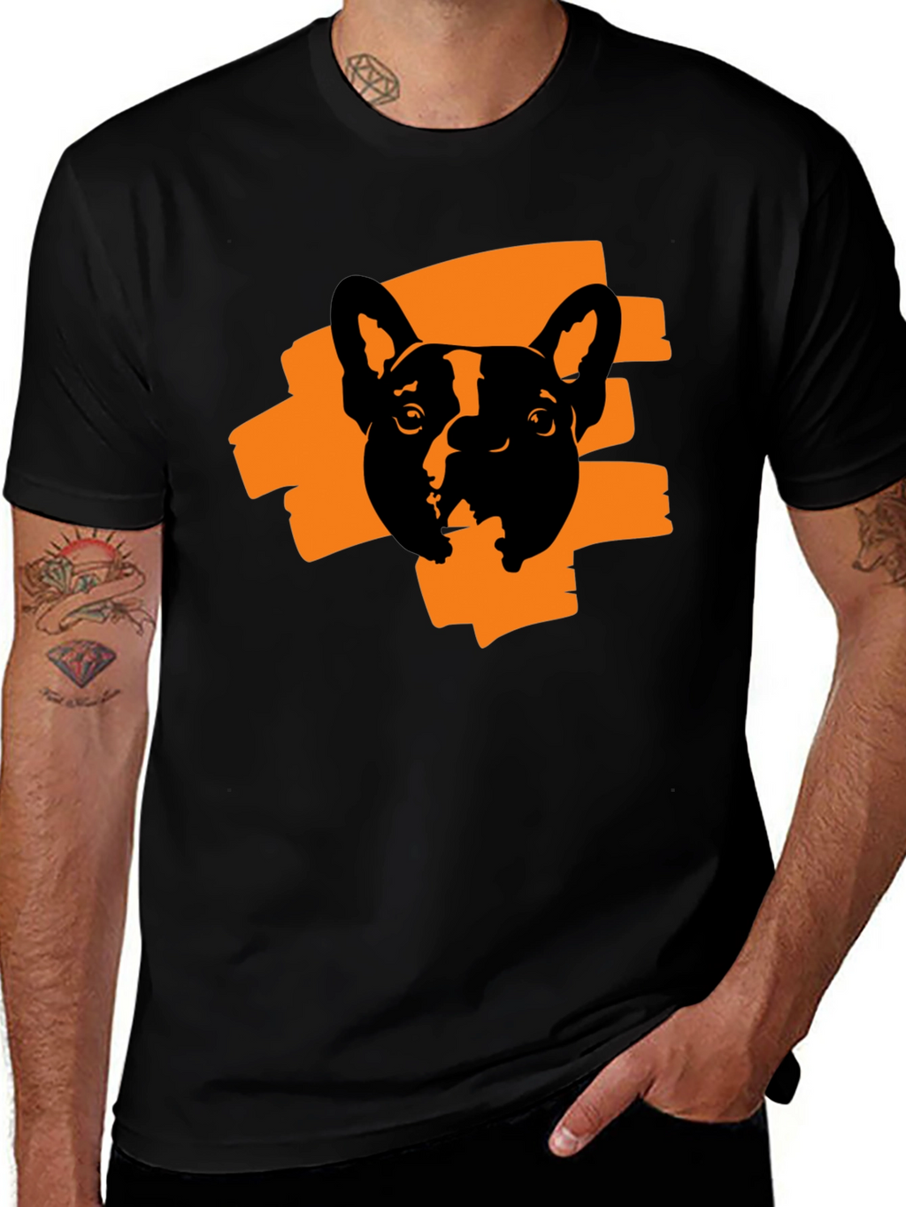 Cool Dog Graphic Print T-Shirt