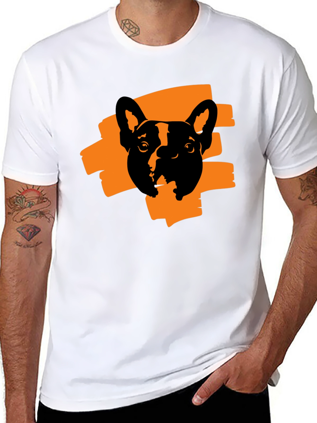 Cool Dog Graphic Print T-Shirt