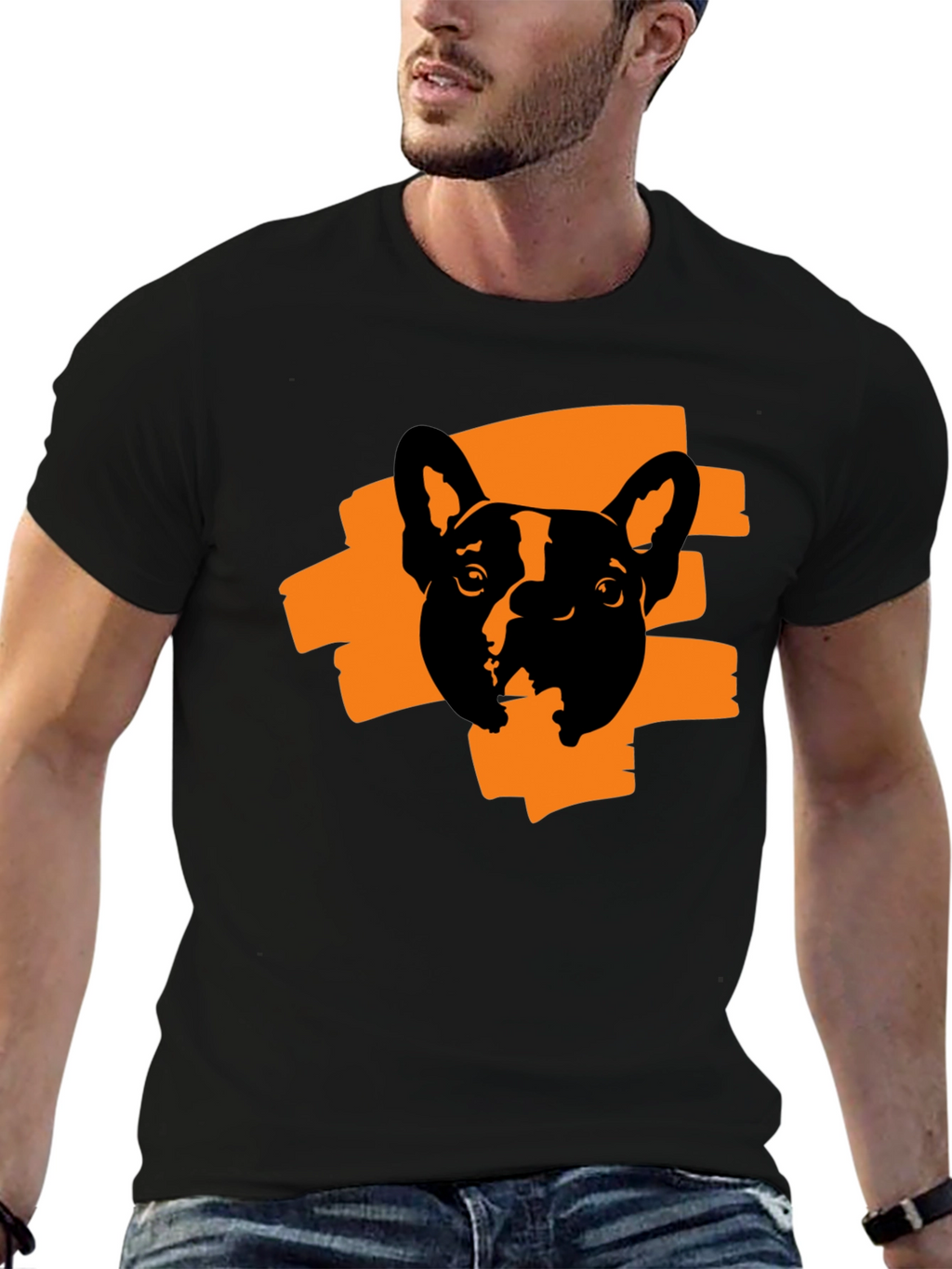 Cool Dog Graphic Print T-Shirt