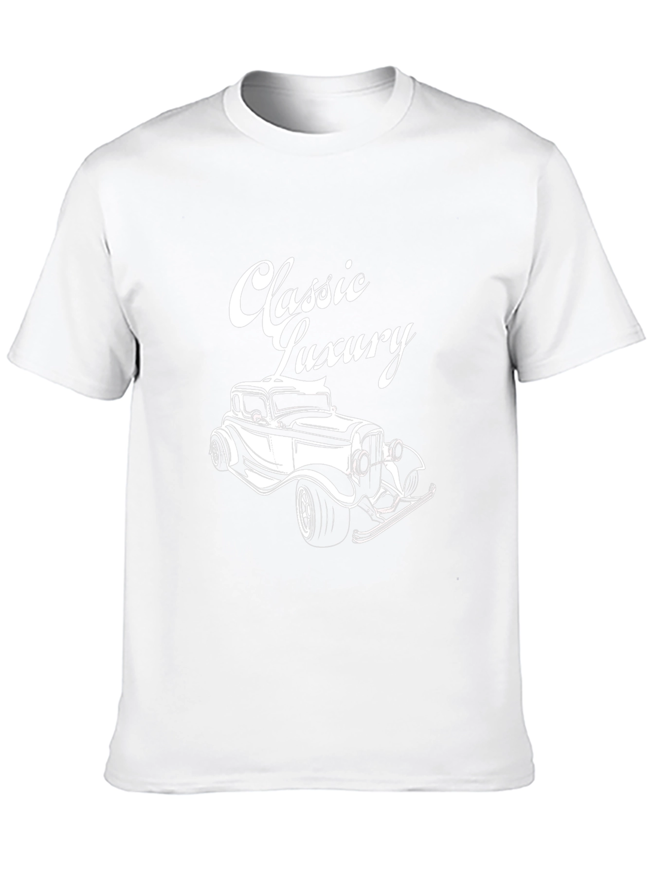 Classic Luxury Car Graphic T-Shirt - Stylish Black Tee