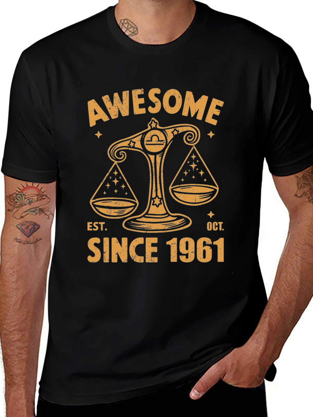 Awesome Since 1961 T-Shirt - Libra Zodiac