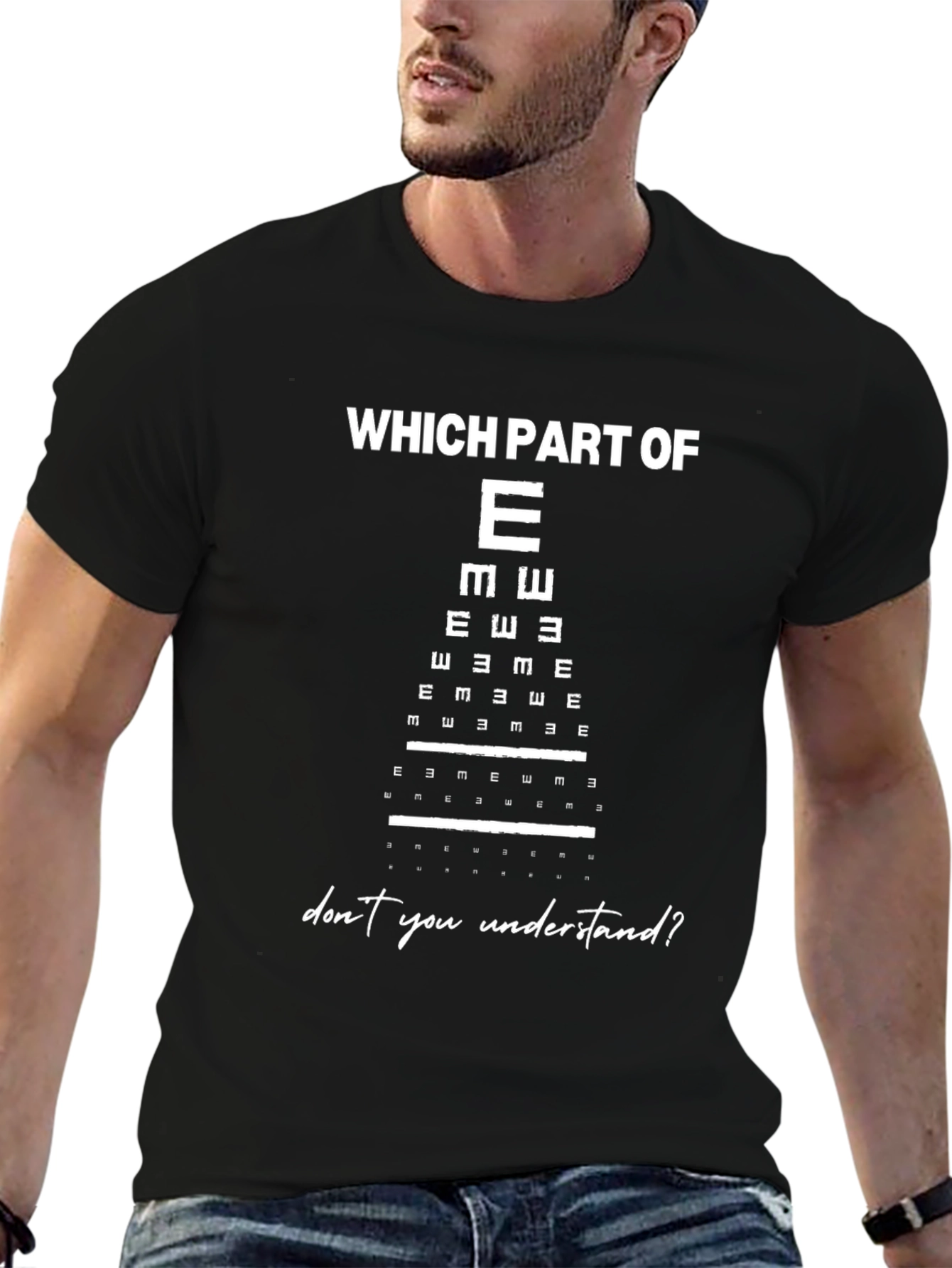 Funny Eye Chart T-Shirt: Which Part of E?