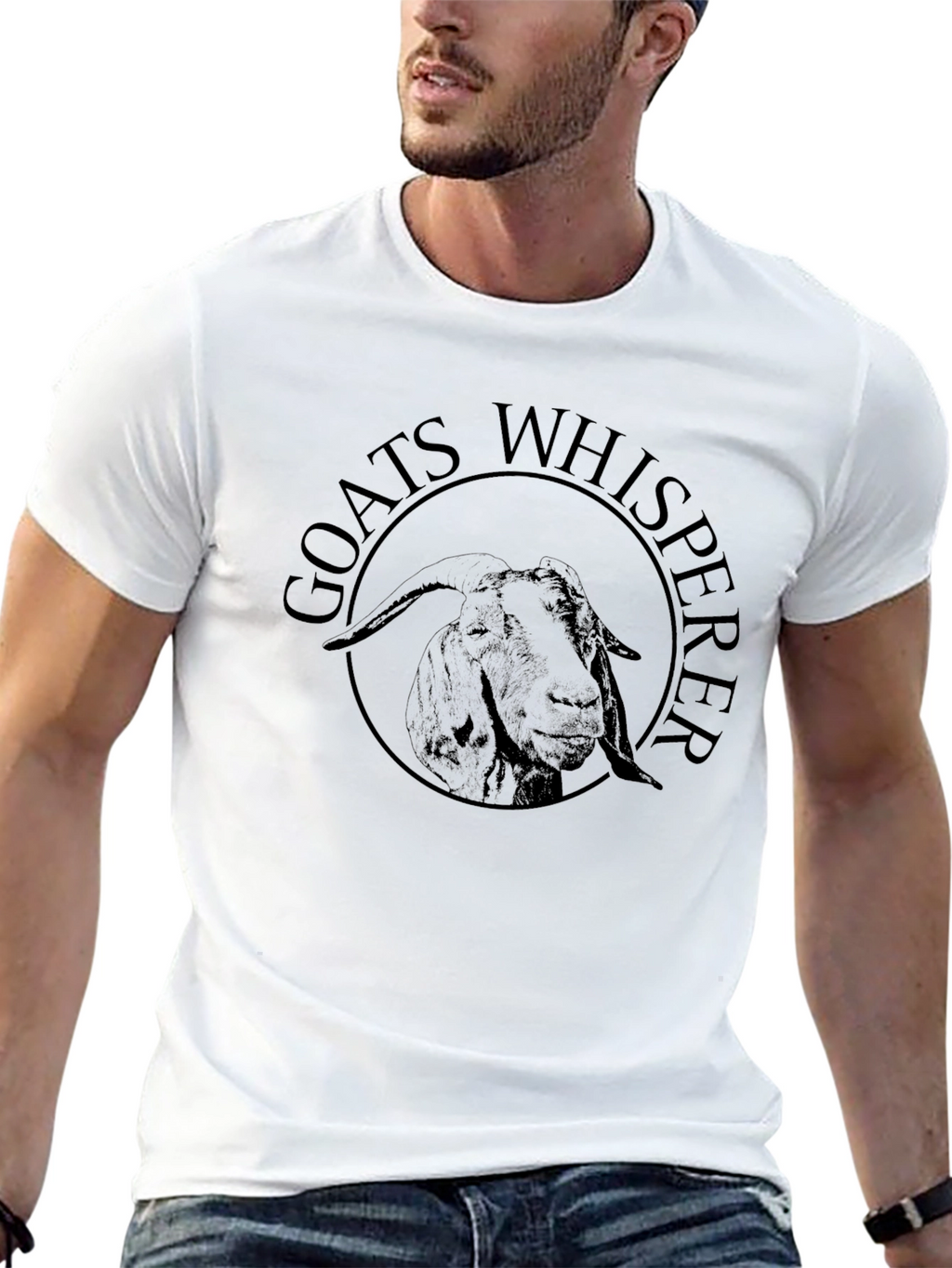 Goats Whisperer Graphic T-Shirt - Black
