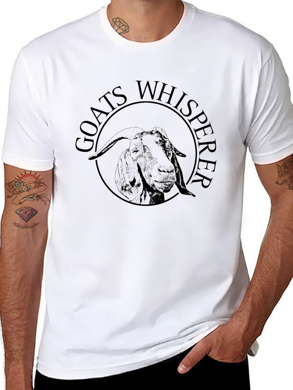 Goats Whisperer Graphic T-Shirt - Black