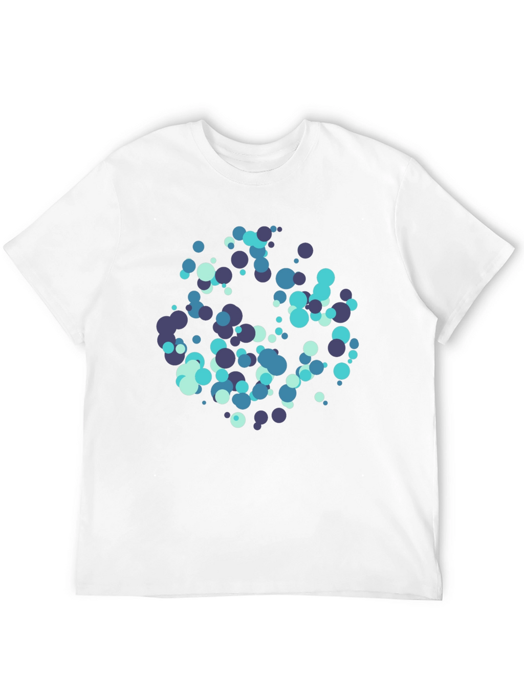 Modern Circles Graphic Black T-Shirt