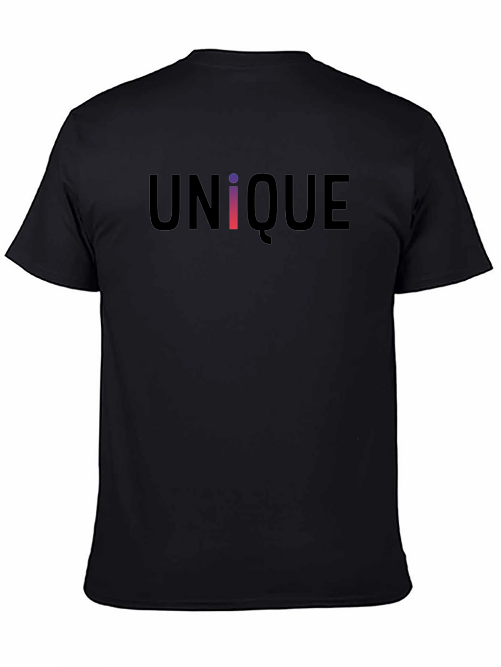 Unique Graphic Print Black T-Shirt