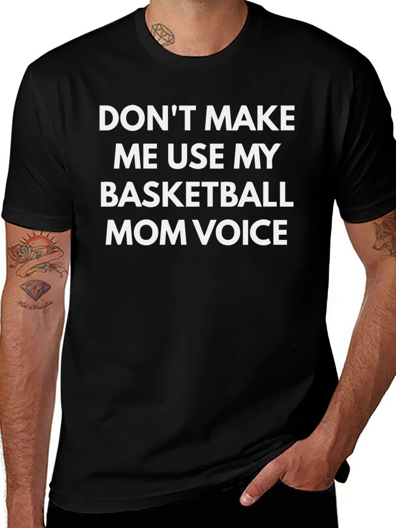 Basketball Mom Voice T-Shirt - Funny Slogan Tee