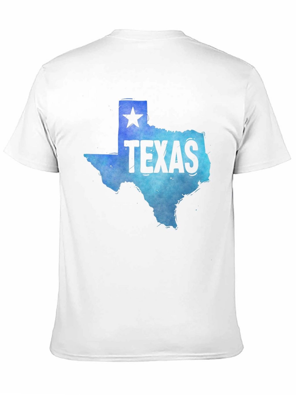 Texas State Map Graphic Tee - Mens Black T-Shirt