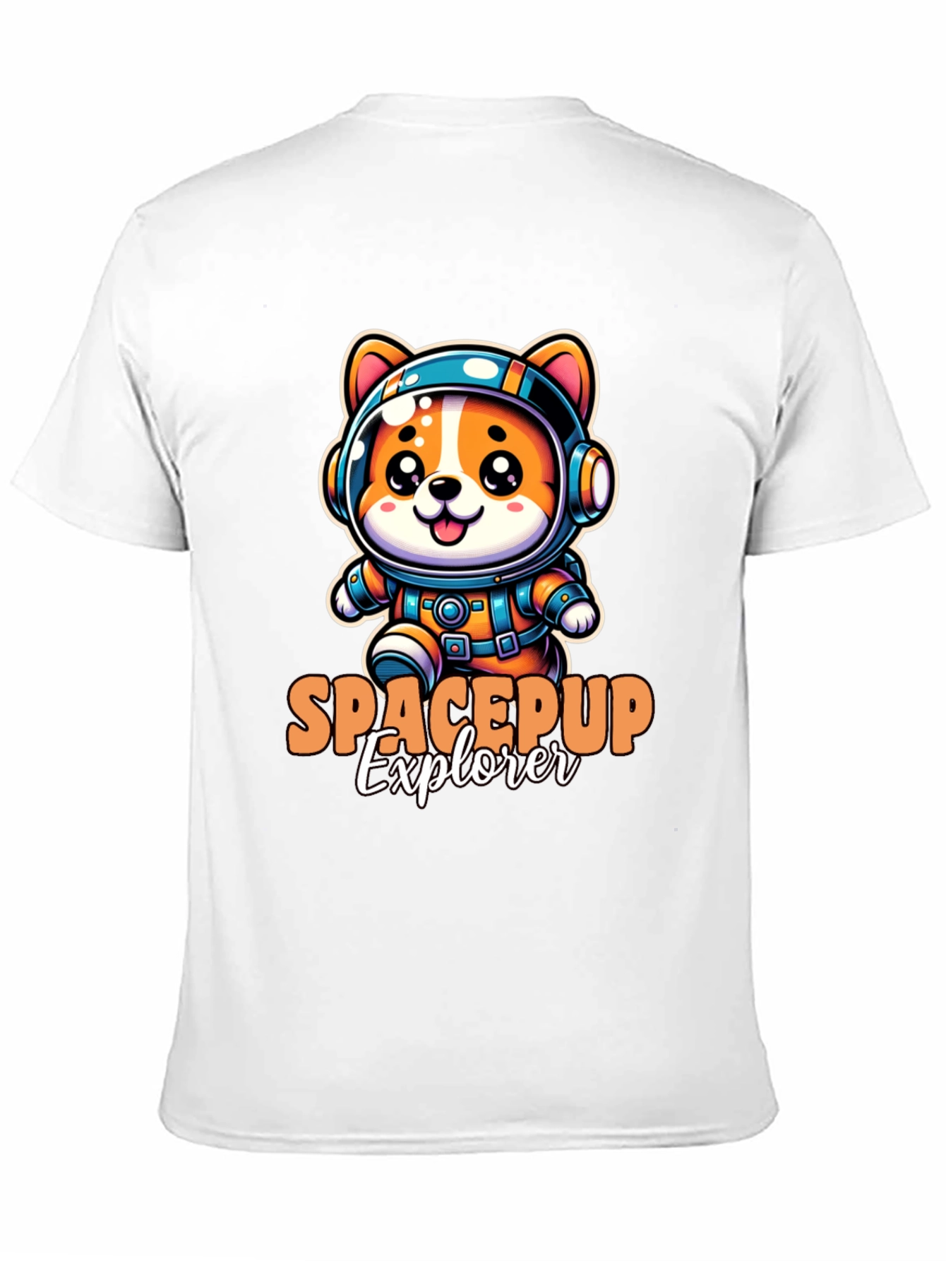 Space Pup Explorer Black T-Shirt