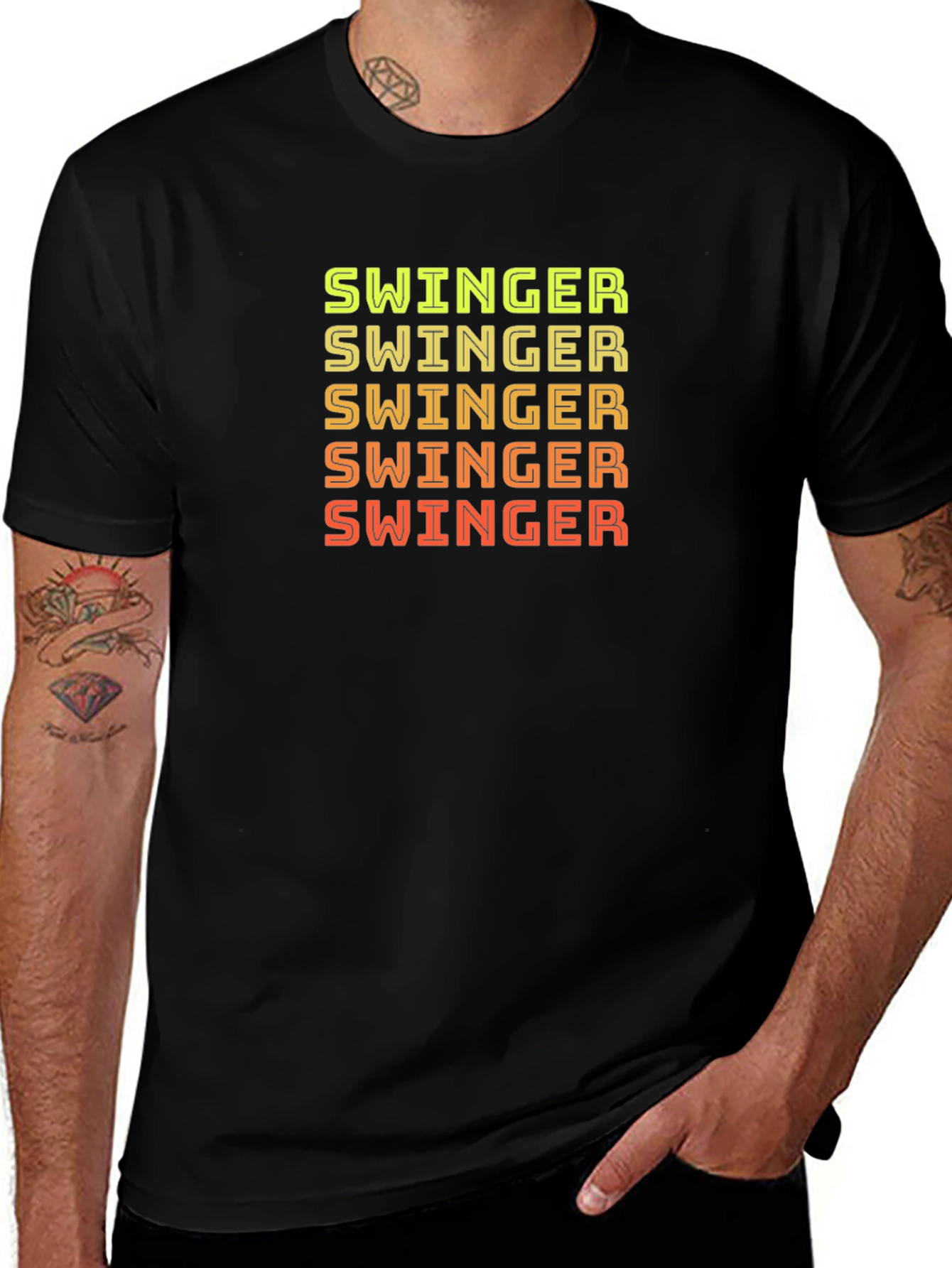 Swinger Graphic Print Crew Neck T-Shirt