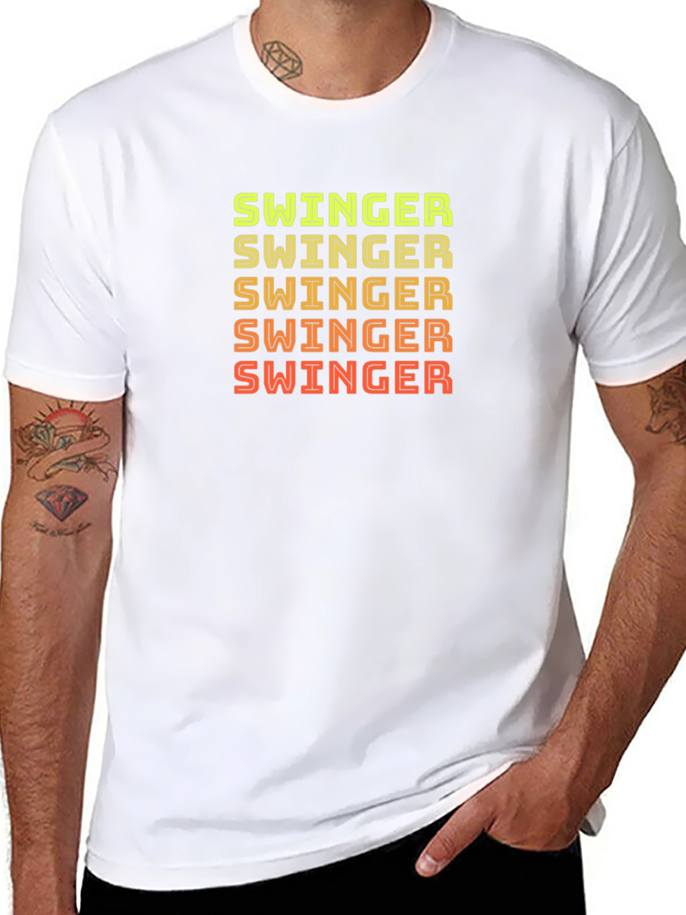 Swinger Graphic Print Crew Neck T-Shirt