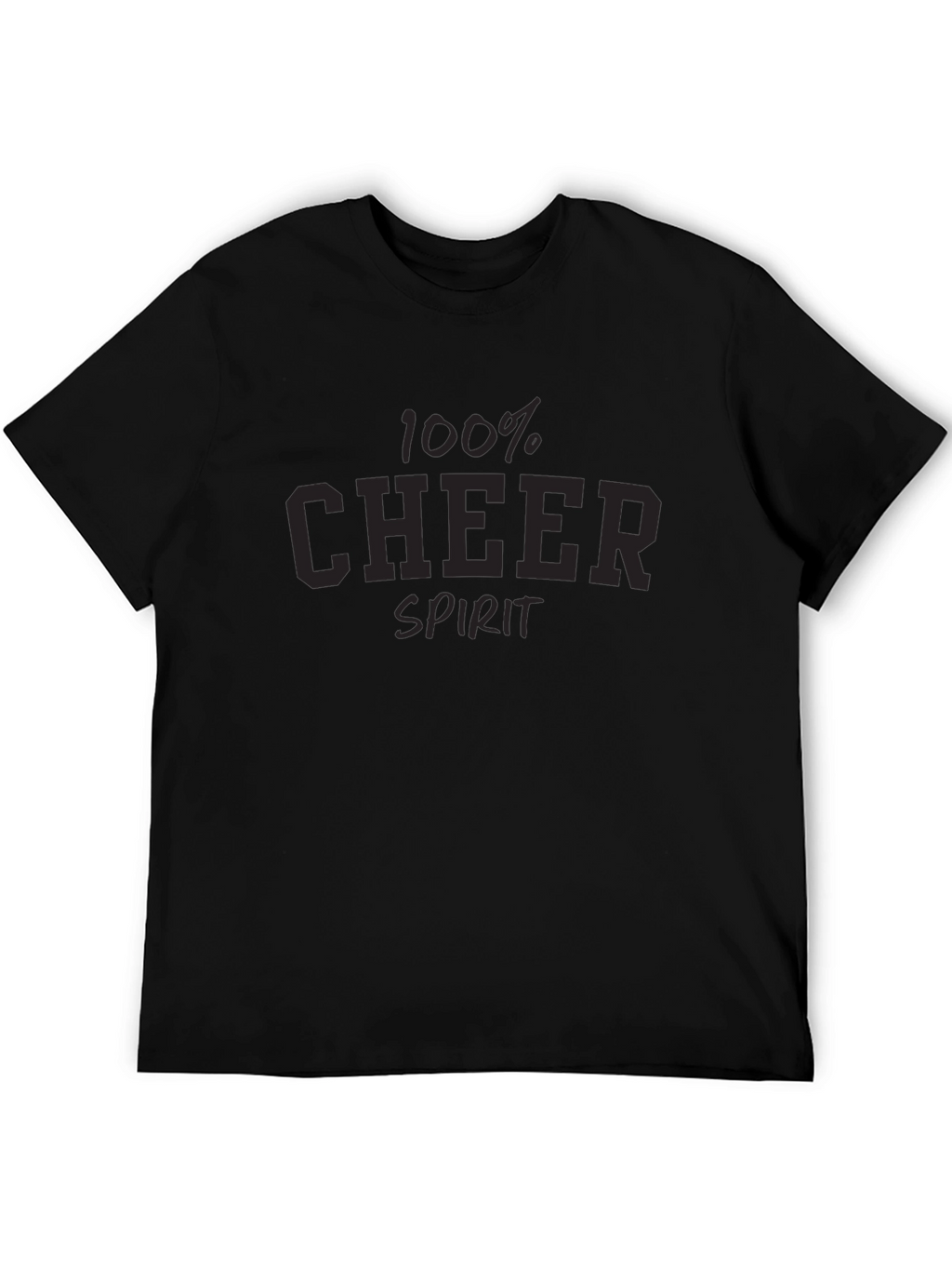 100% Cheer Spirit Graphic Tee - Black