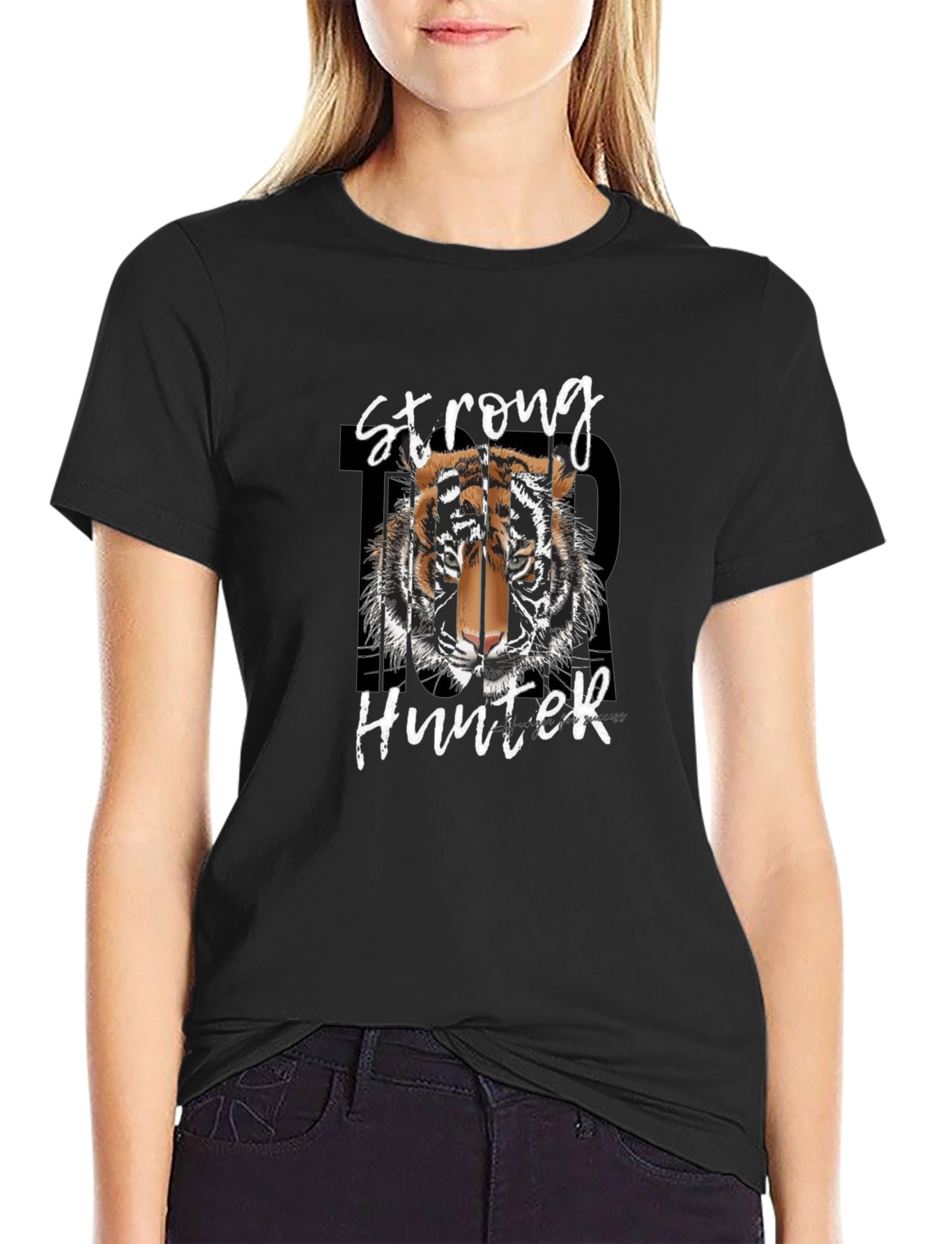 Strong Hunter Tiger Graphic T-Shirt