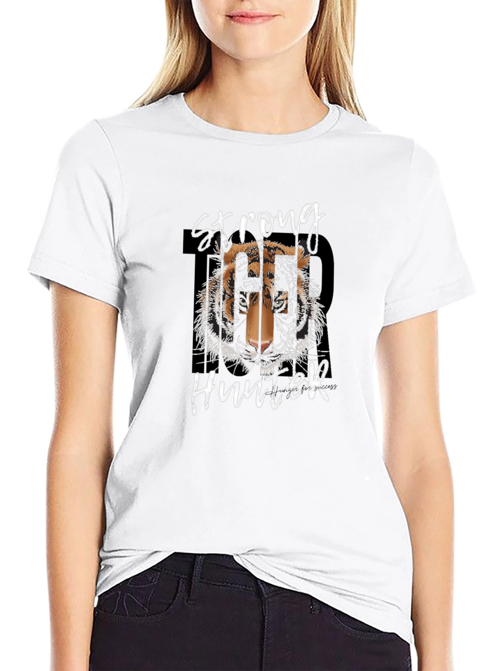 Strong Hunter Tiger Graphic T-Shirt