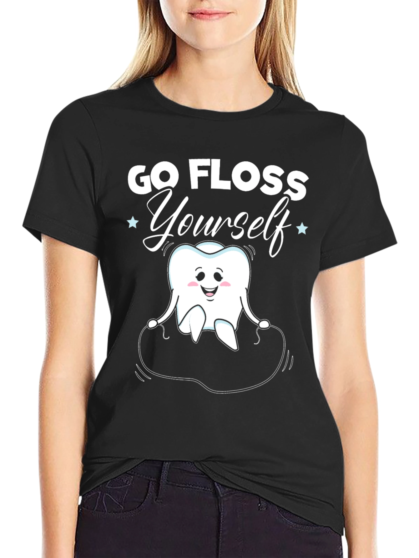 Go Floss Yourself Graphic T-Shirt - Dental Hygiene Tee