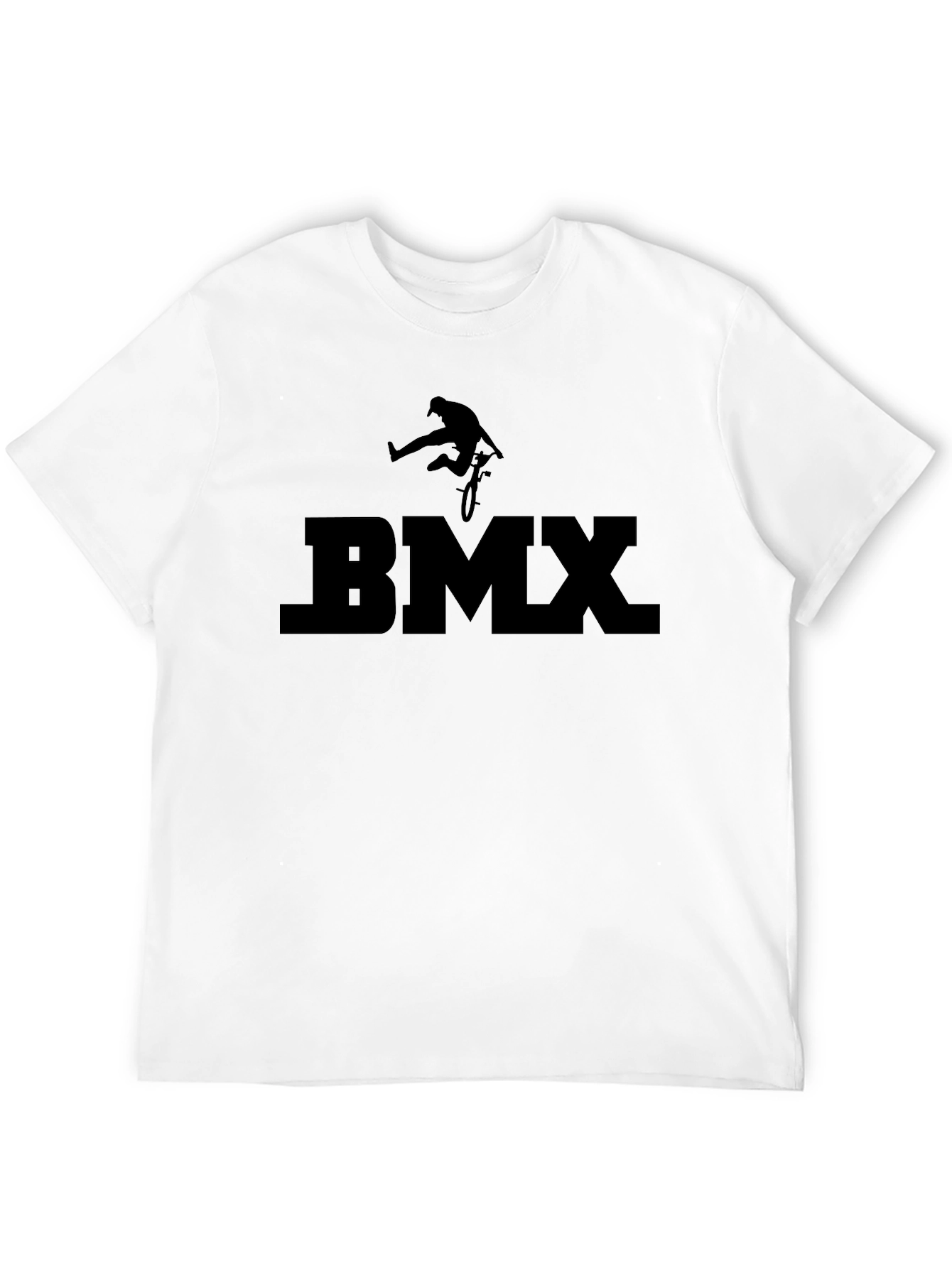 Black BMX Graphic Tee - Extreme Sports Shirt