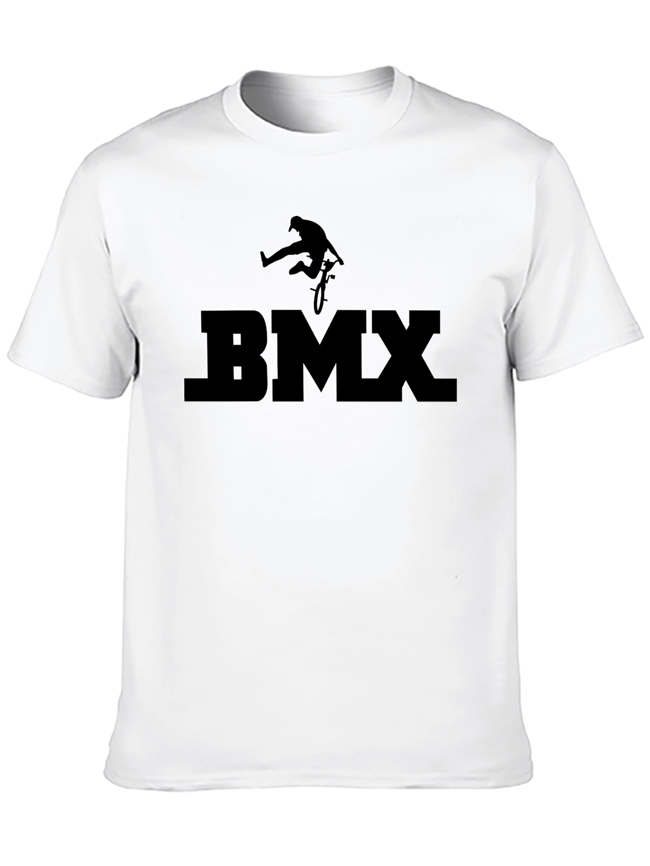Black BMX Graphic Tee - Extreme Sports Shirt