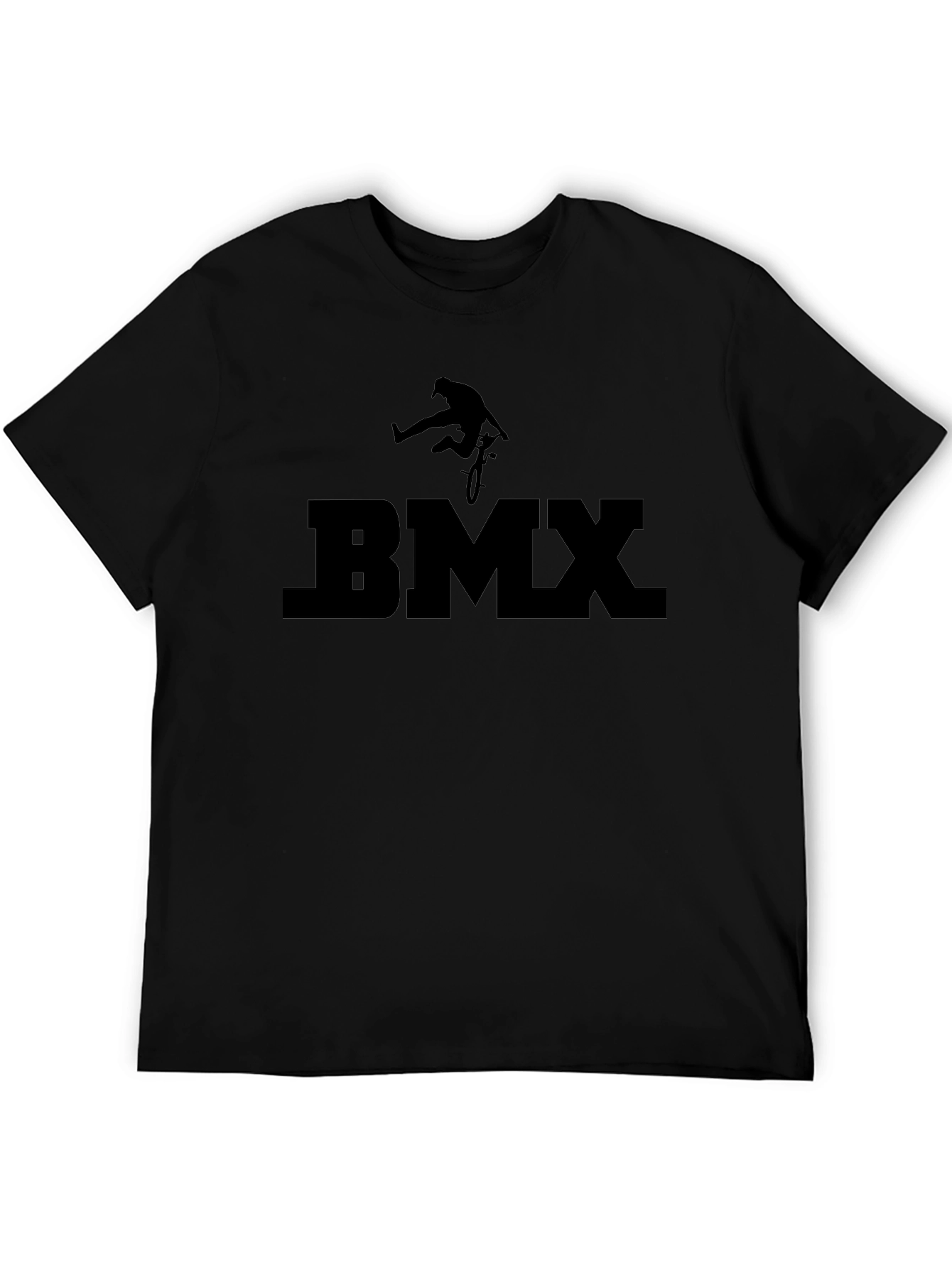 Black BMX Graphic Tee - Extreme Sports Shirt