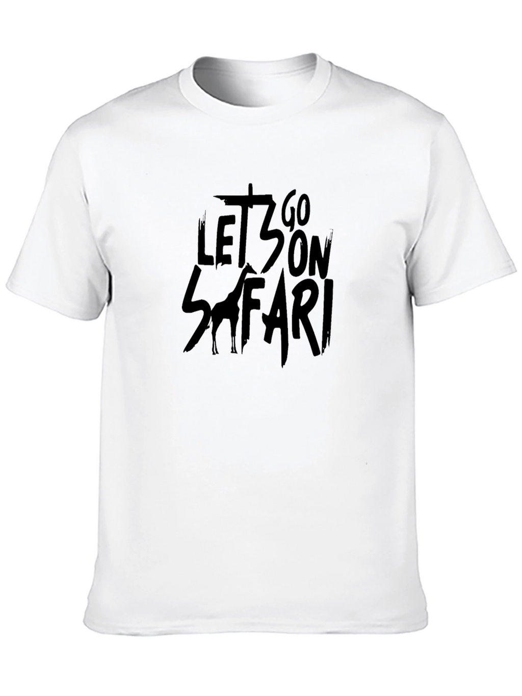 Lets Go On Safari Black T-Shirt