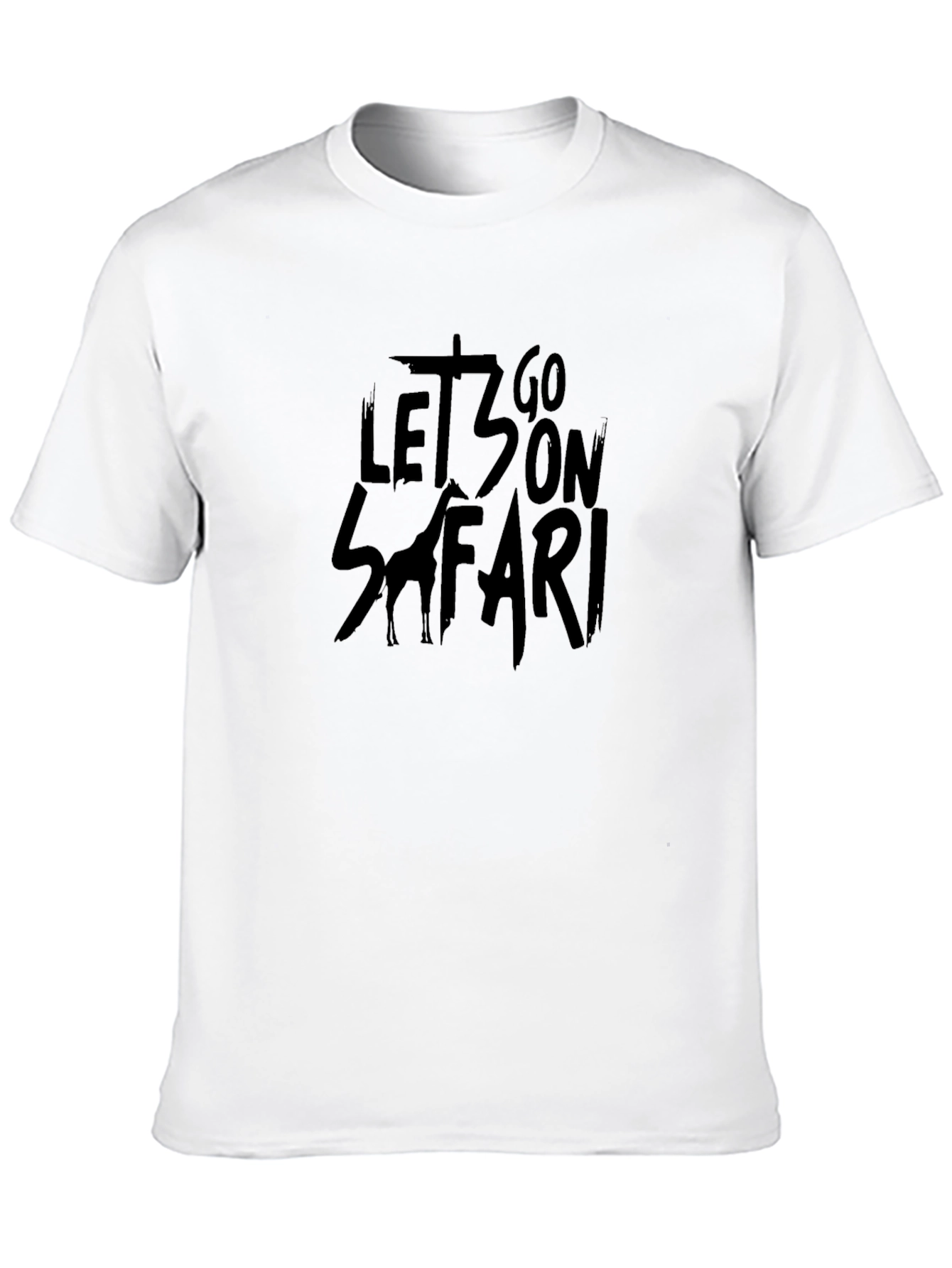Lets Go On Safari Black T-Shirt