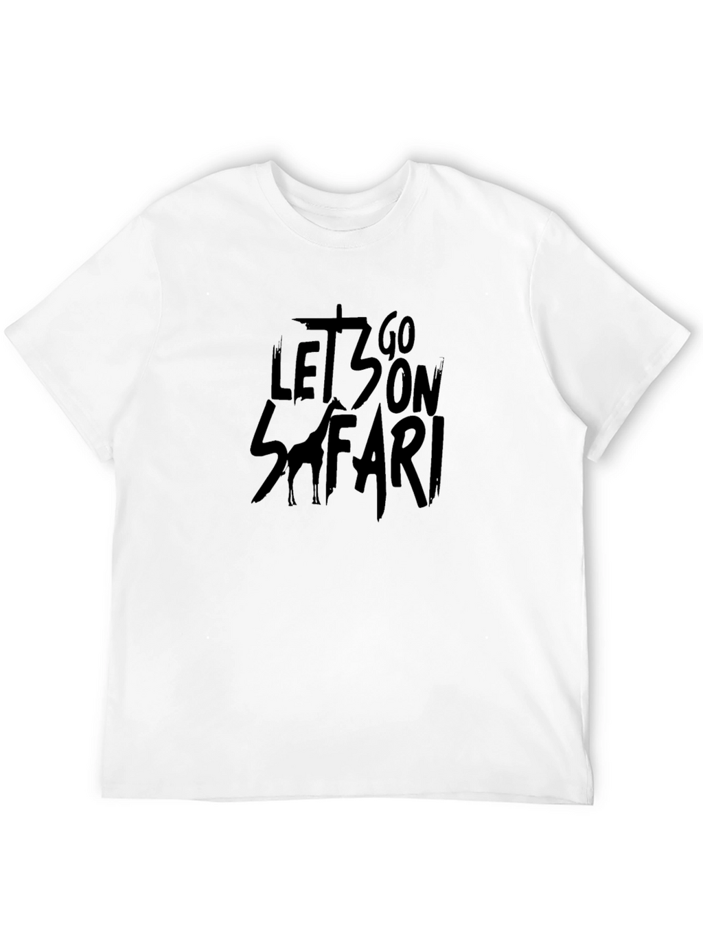 Lets Go On Safari Black T-Shirt