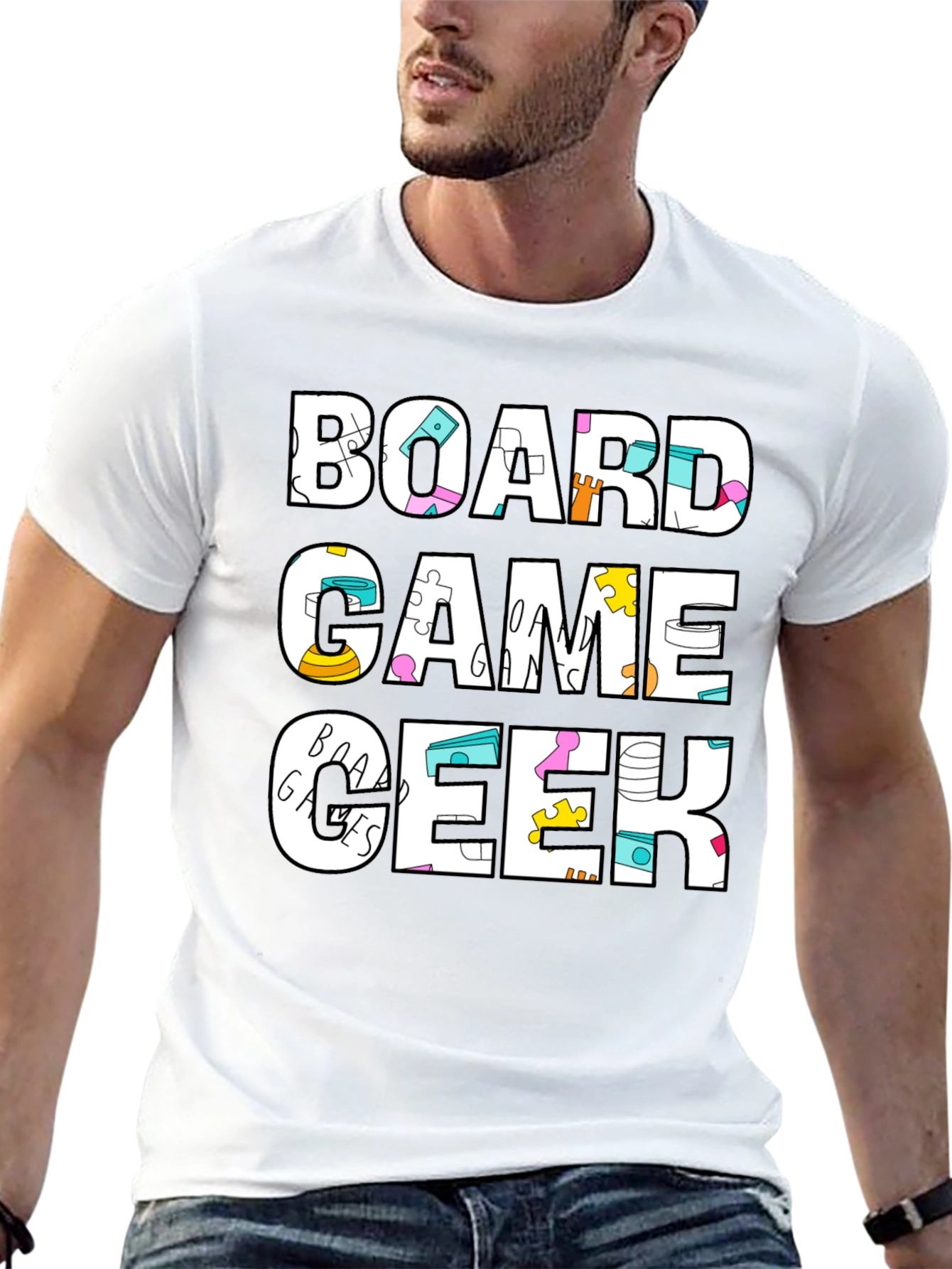 Board Game Geek Graphic Tee - Casual T-Shirt