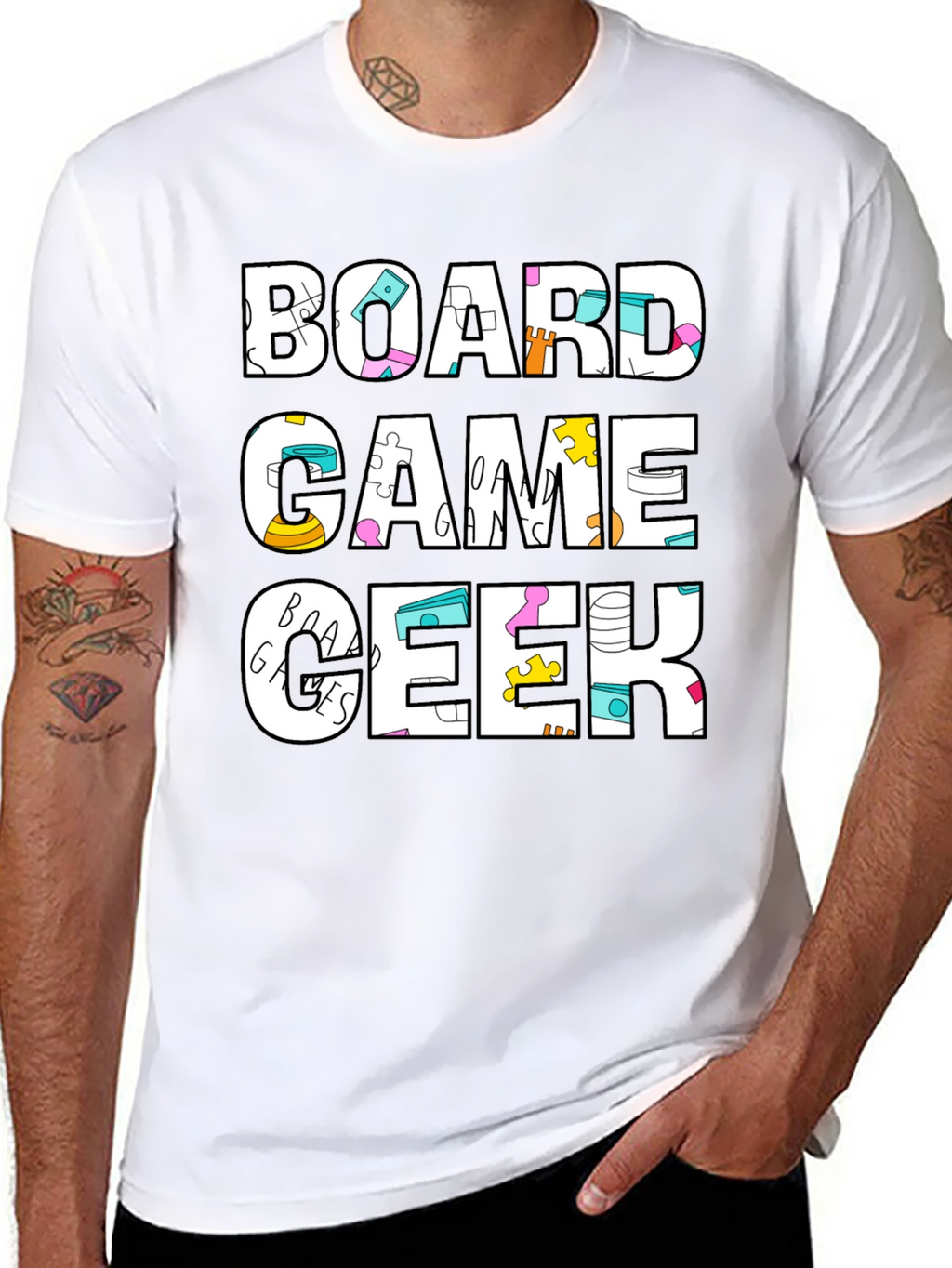 Board Game Geek Graphic Tee - Casual T-Shirt