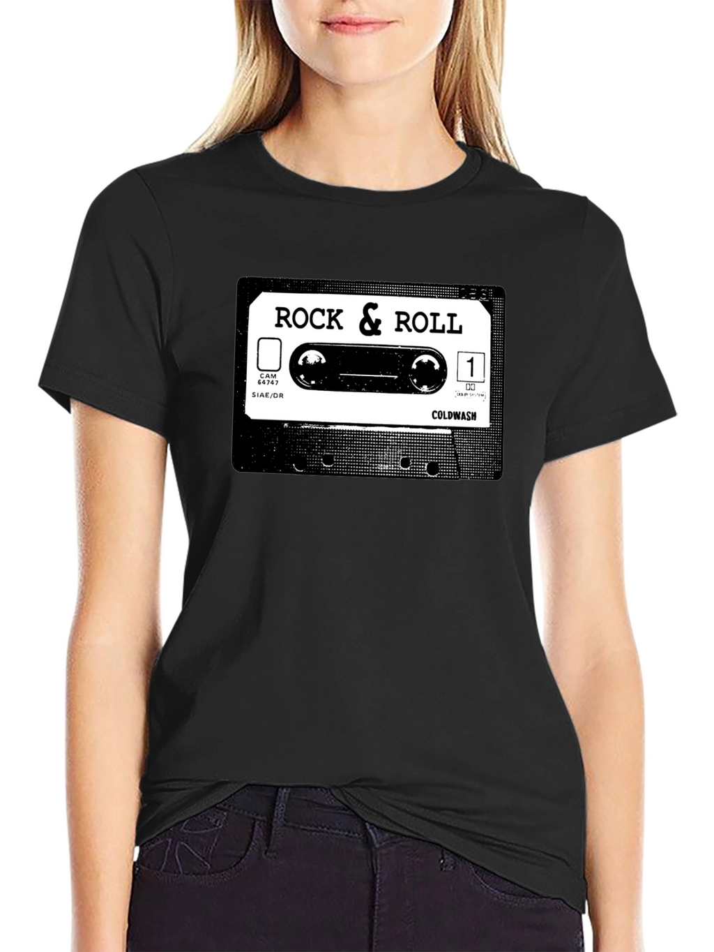 Rock & Roll Cassette Tape Graphic T-Shirt