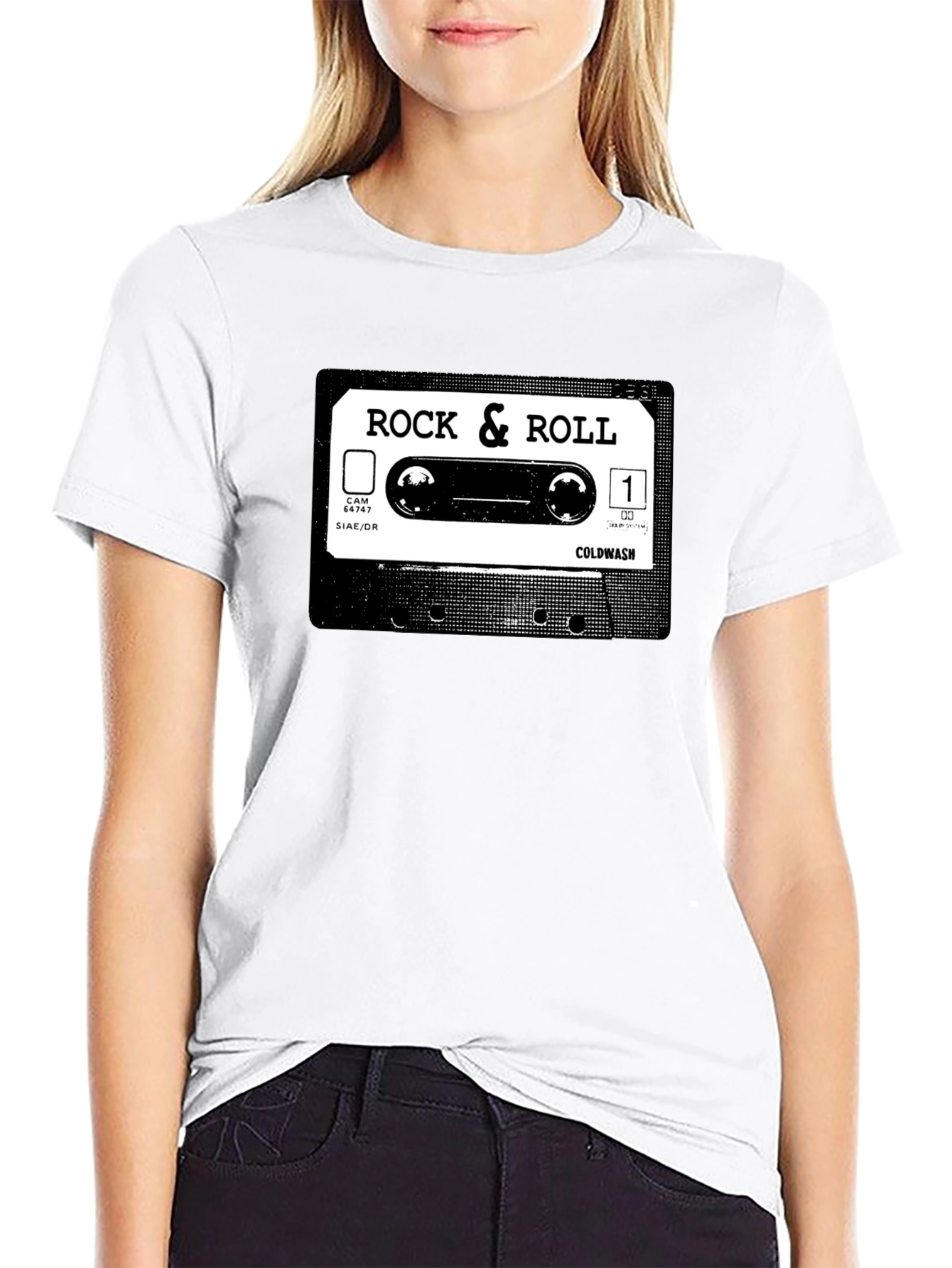 Rock & Roll Cassette Tape Graphic T-Shirt