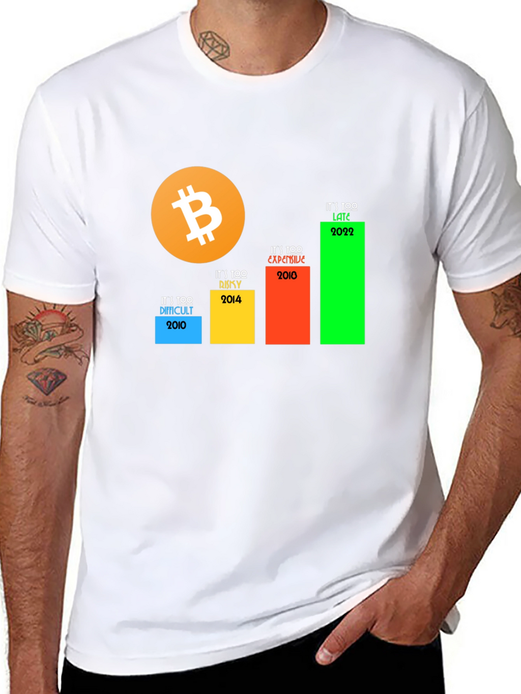 Bitcoin Crypto T-Shirt - Its Too Late