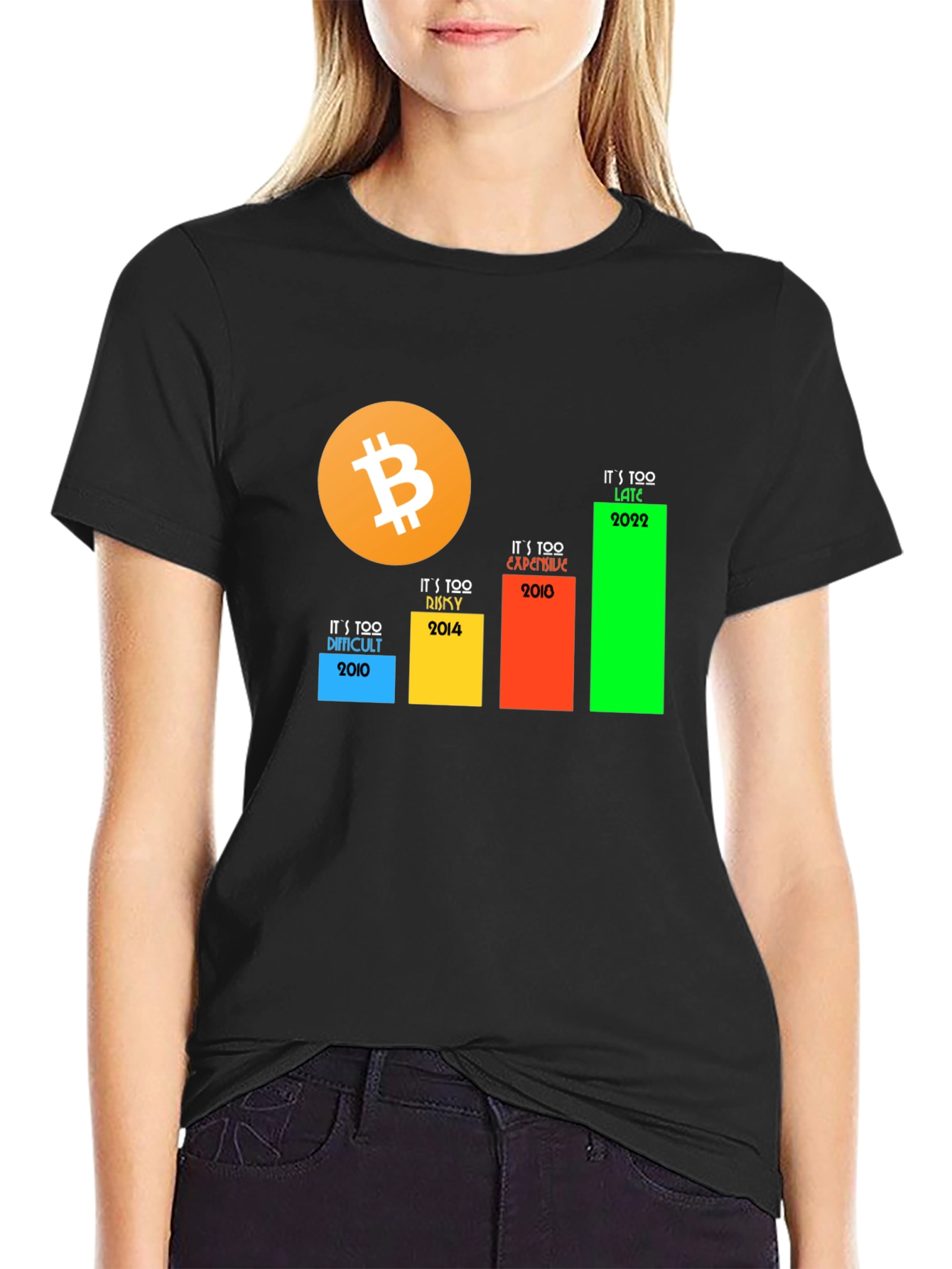Bitcoin Crypto T-Shirt - Its Too Late